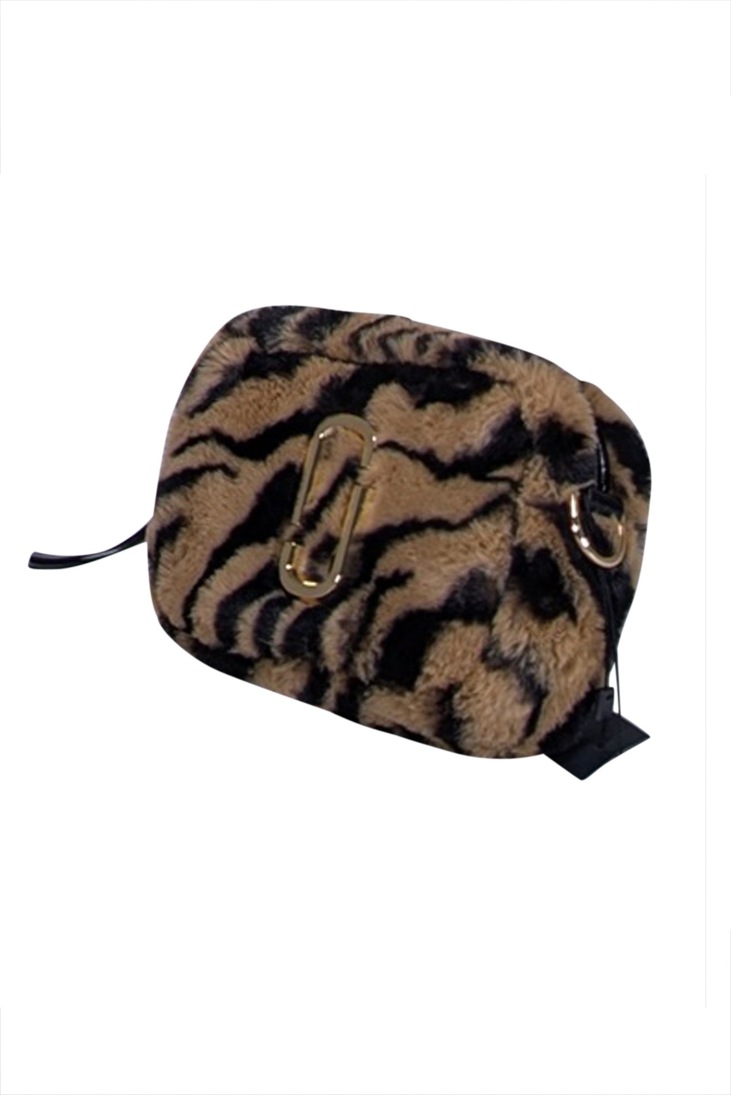 Marc Jacobs - Stunning Tan & Black Animal Print Faux Fur Snapshot Shoulder Bag