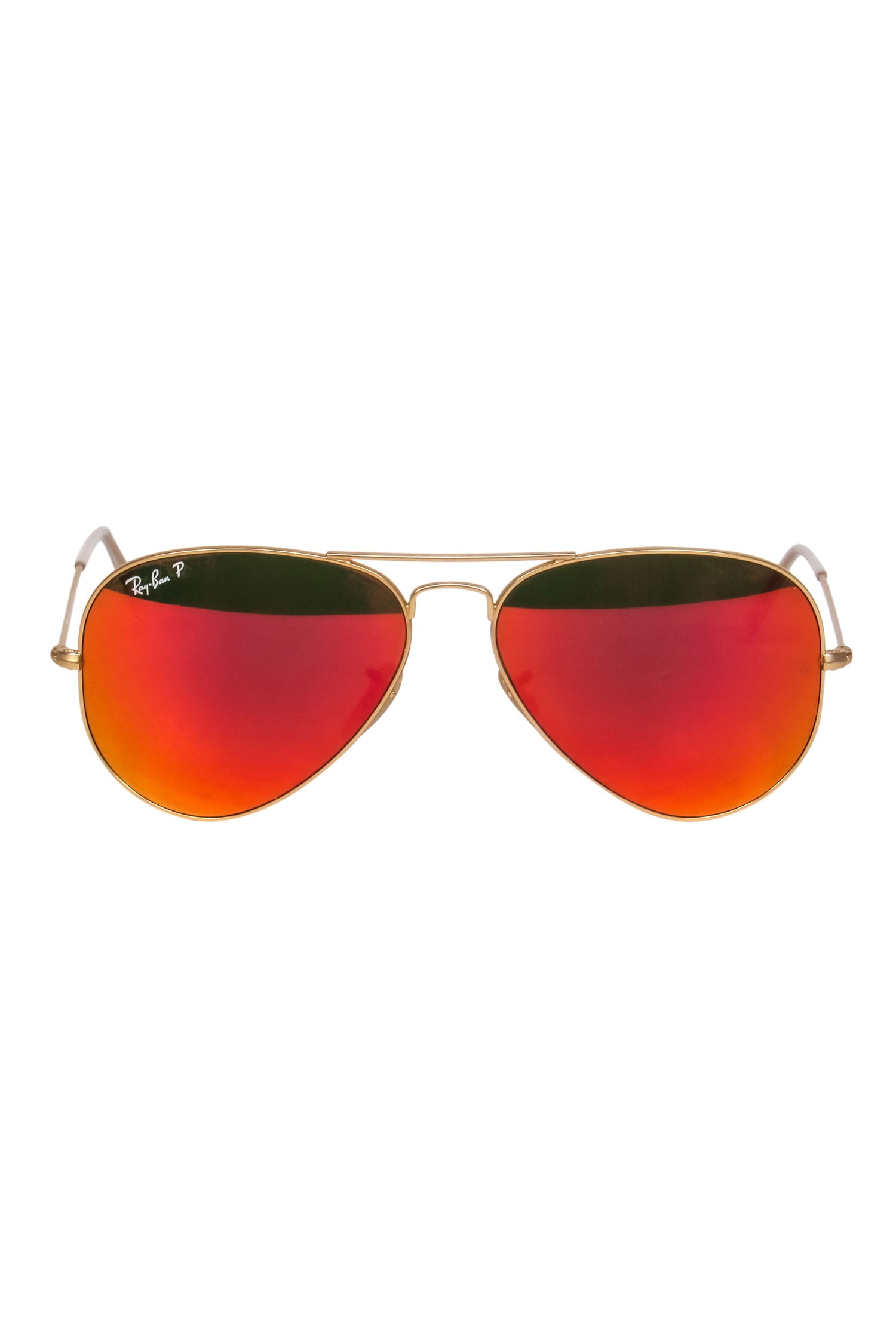 Ray-Ban Gold Reflective Aviator Sunglasses - The Ultimate Style Statement