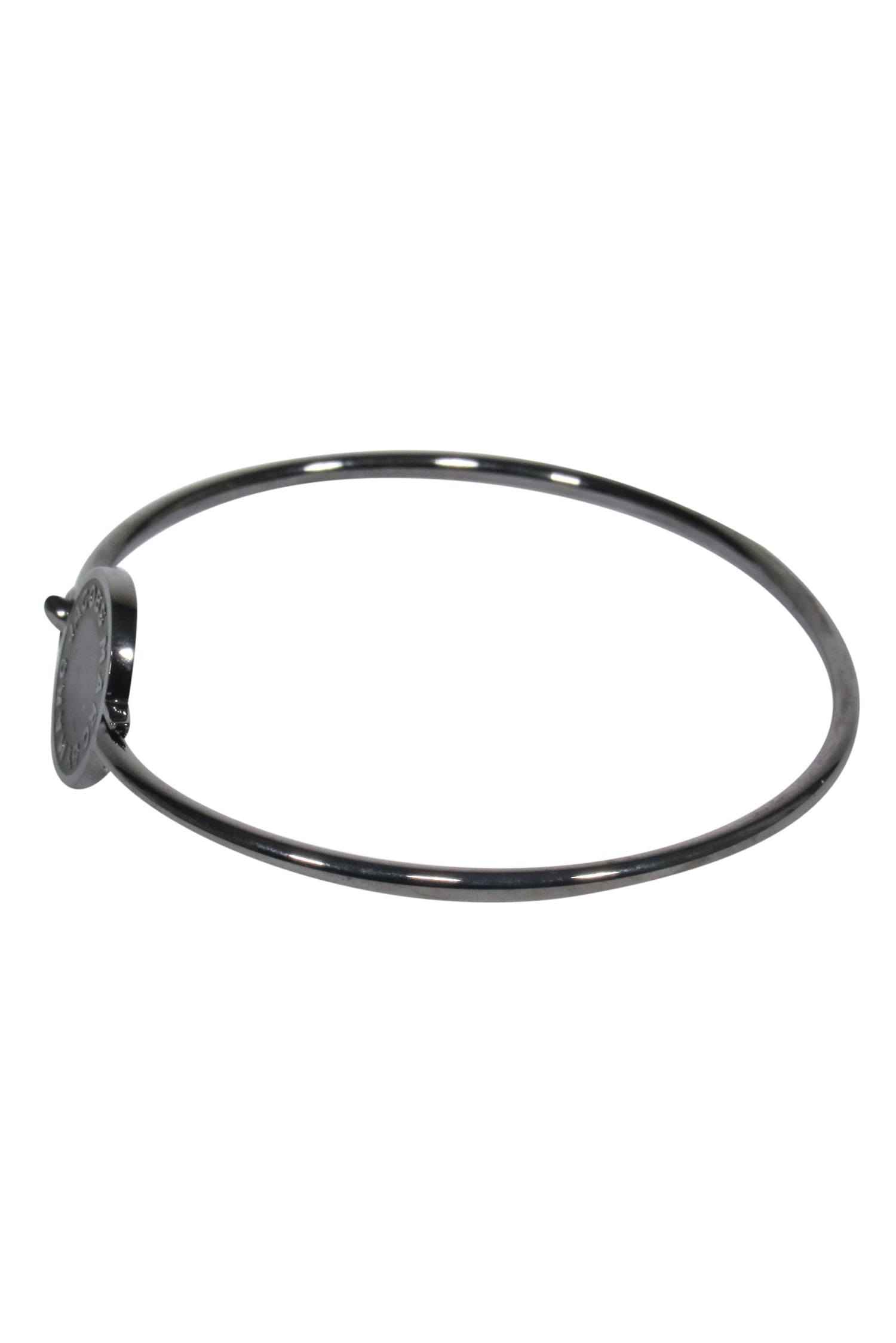 Marc by Marc Jacobs Black Titanium Glitter Logo Bangle: A Sparkling Accessory!