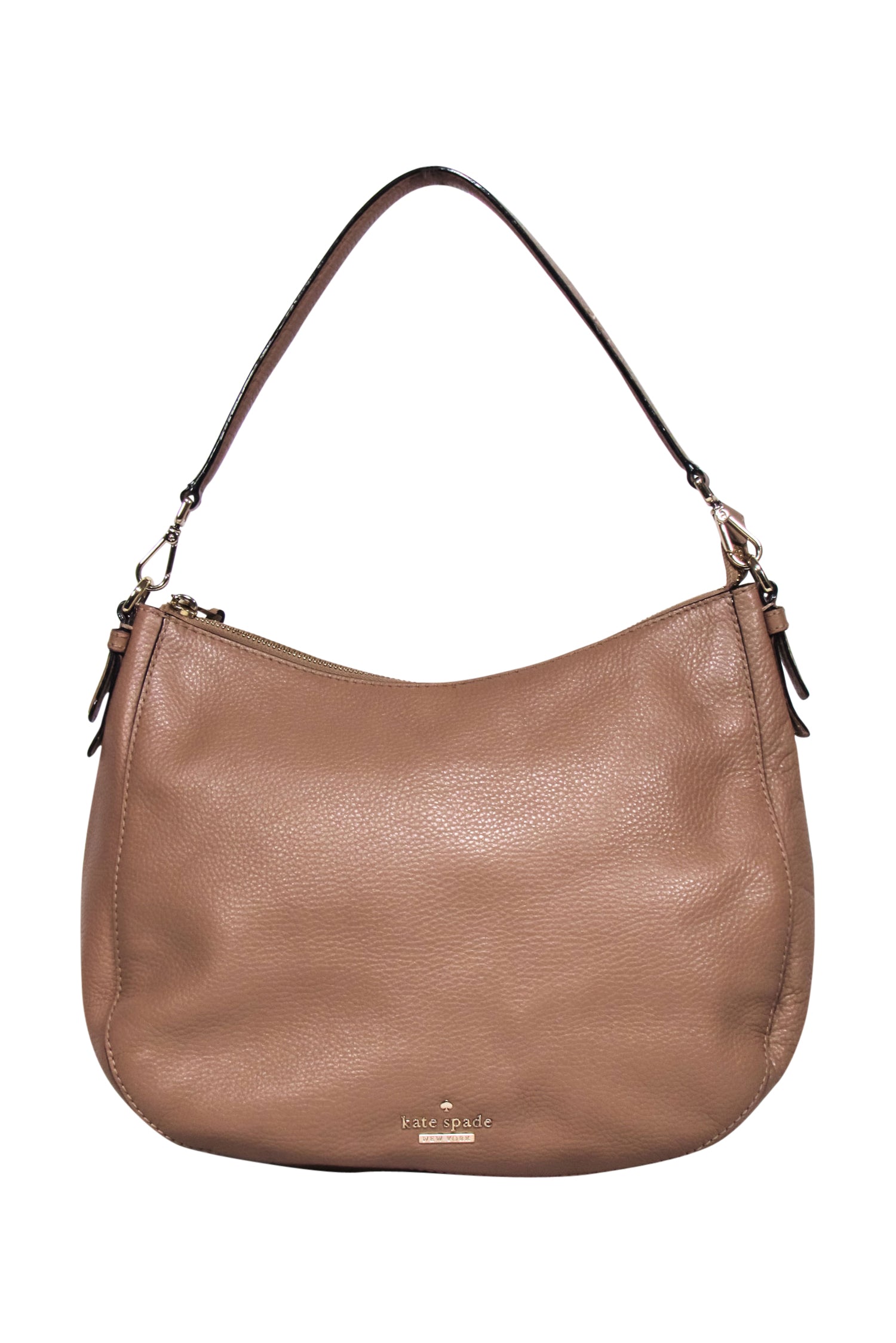 Kate Spade Beige Pebbled Leather Shoulder Bag - A Touch of Sophistication