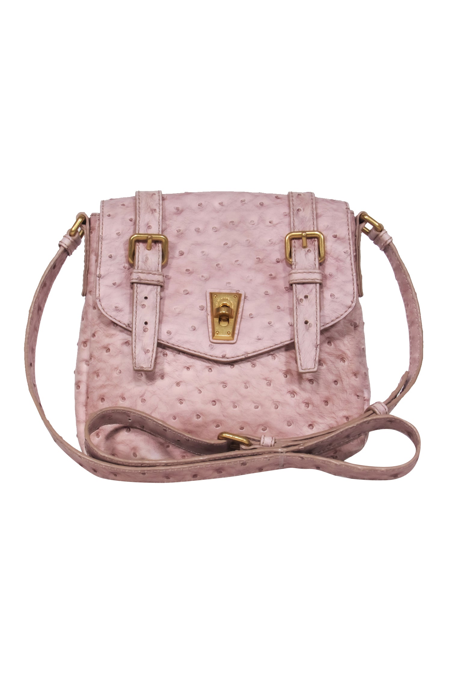 Marc by Marc Jacobs - Enchanting Pink Faux Ostrich Embossed Leather Satchel