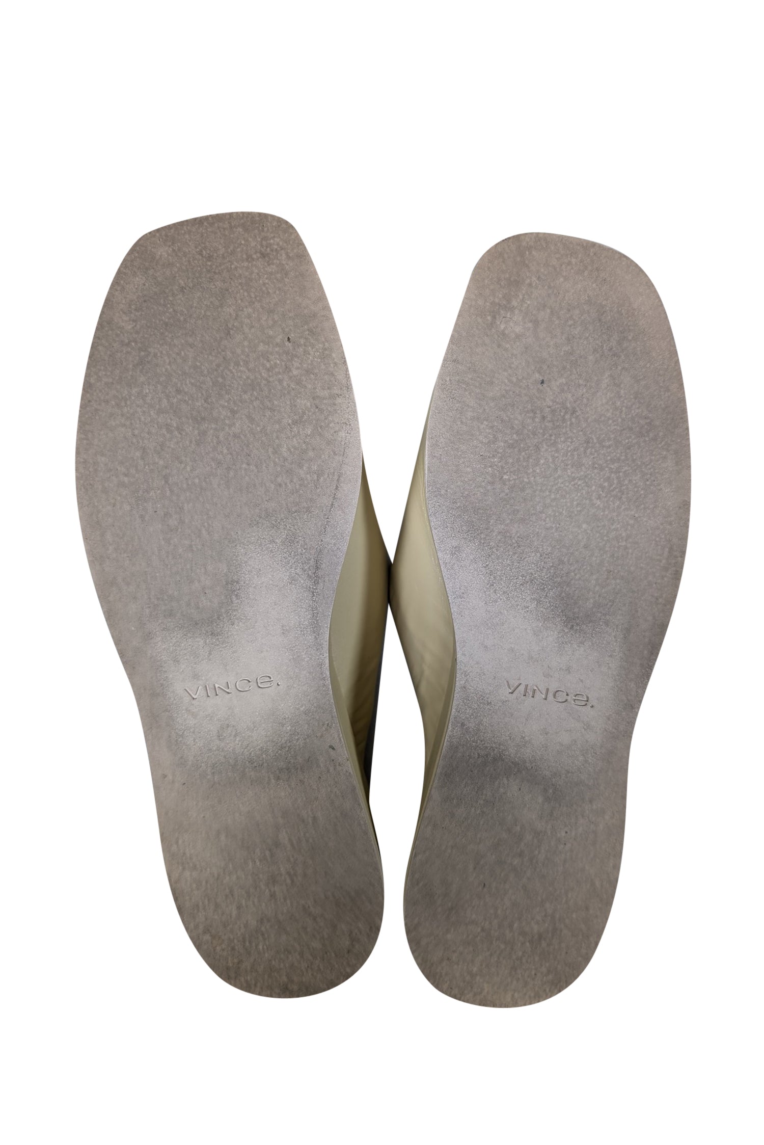 Vince Cream Leather Slip-On Mules - Size 8: Elevate Your Style!