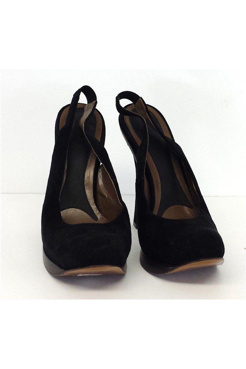 Gorgeous Marni Black Suede Platform Slingback Pumps in Size 11 - Grab Yours Now!