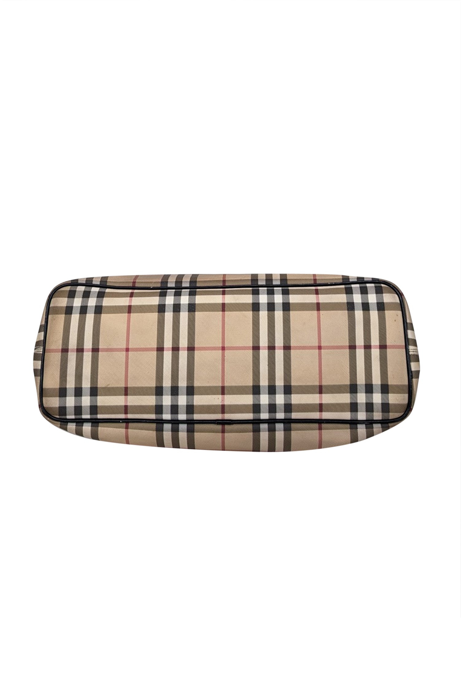 Burberry Beige Signature Plaid Canvas Tote - The Ultimate City Chic Accessory