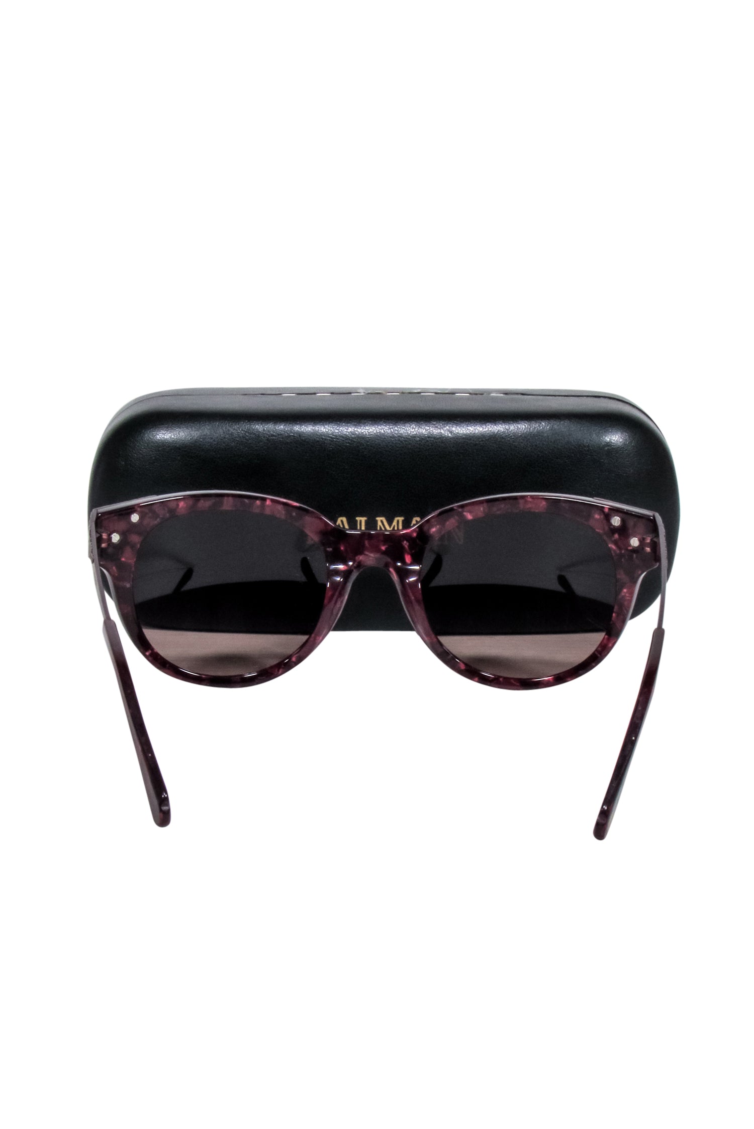 Balmain Dark Magenta Tortoise Rounded Sunglasses: A Stylish Statement