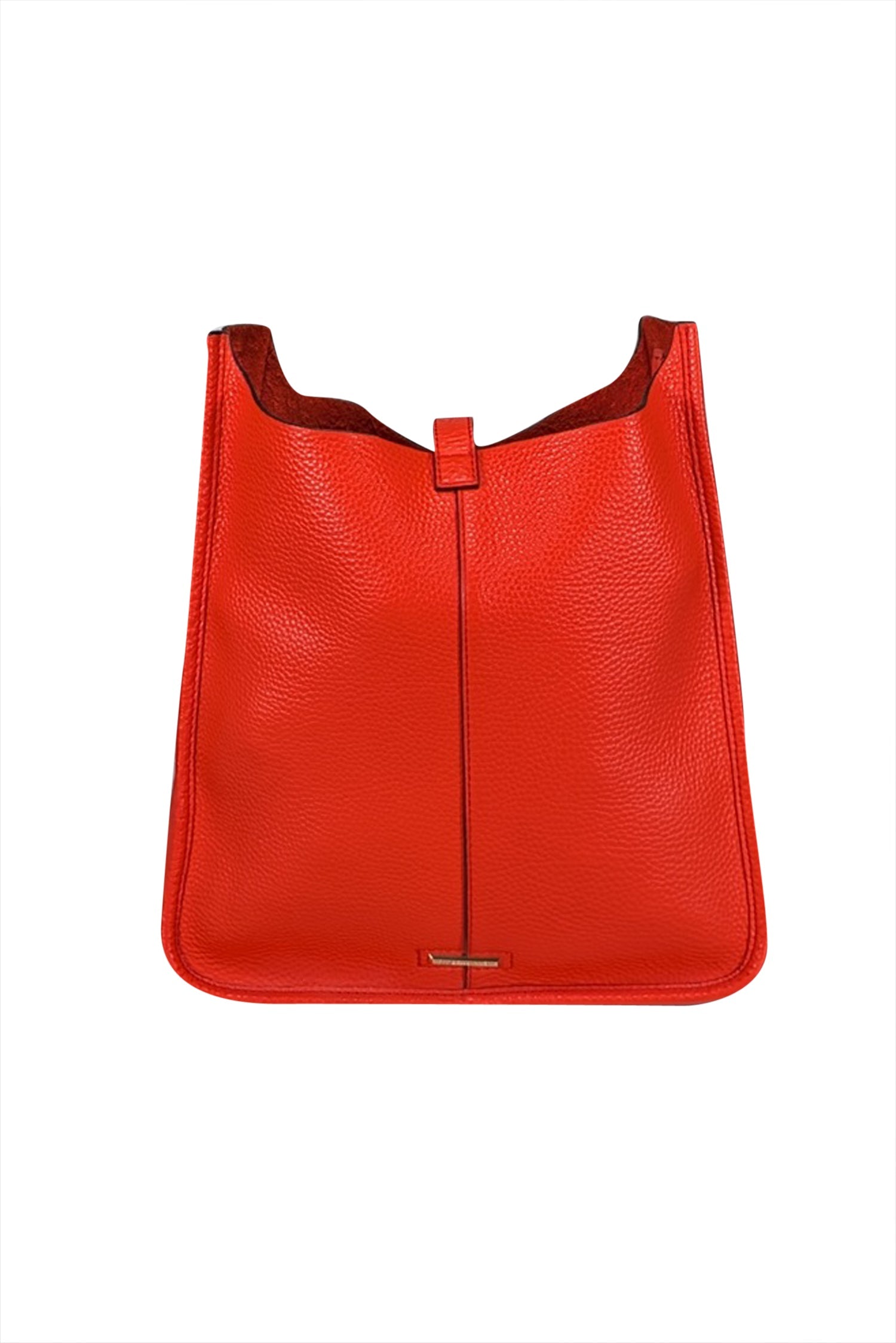 Rebecca Minkoff Coral Red Studded Pebbled Leather Crossbody Bag - A Must - Have Fashion Accessory