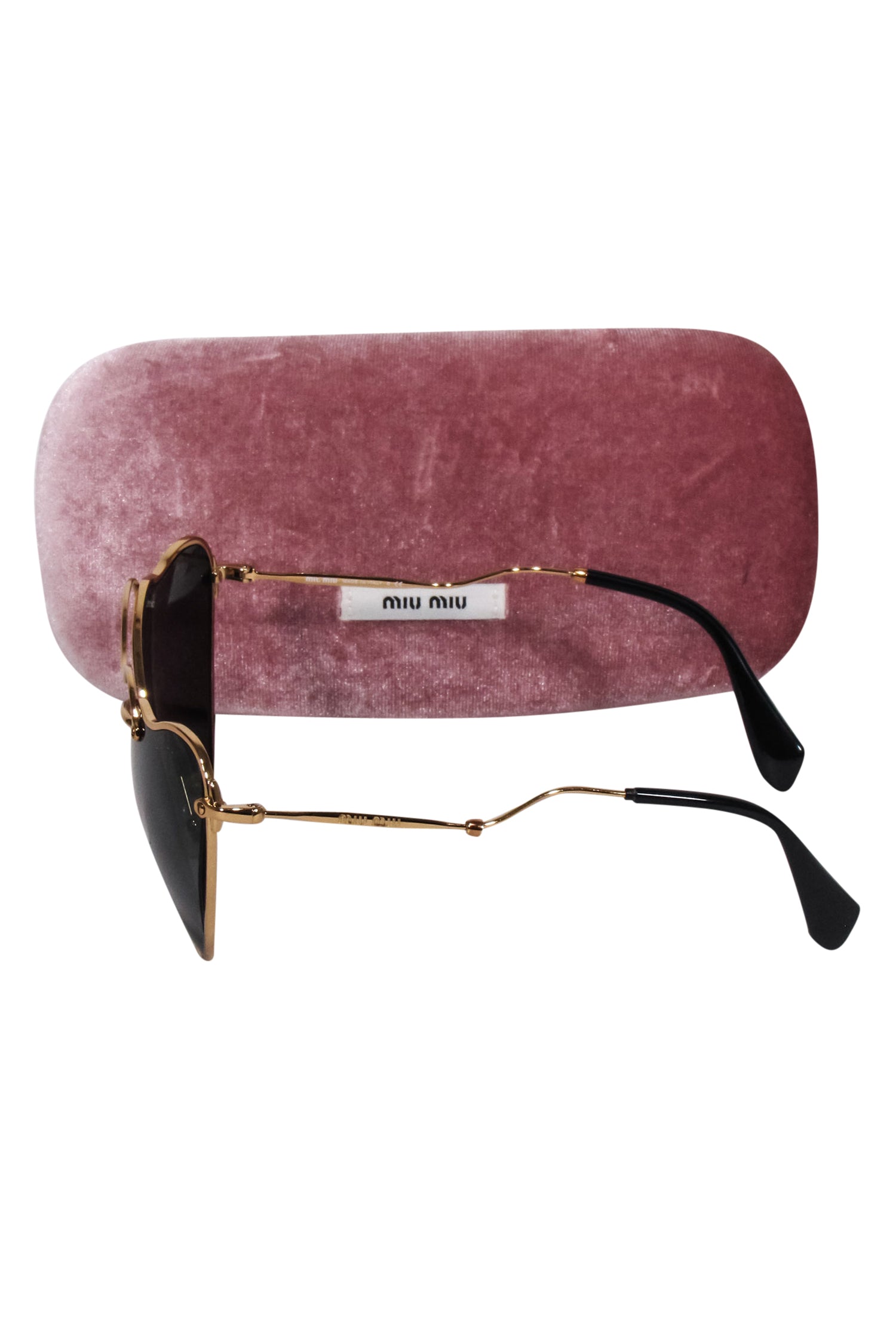 Miu Miu Gold Cat Eye Aviator Sunglasses: Glam Up Your Look!