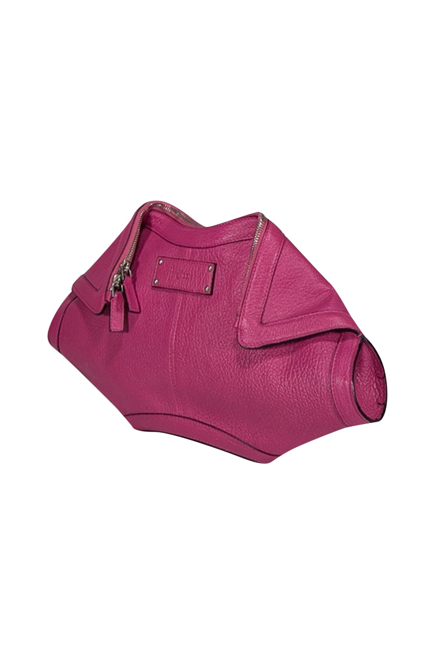 Alexander McQueen Pink Leather Manta Clutch - A Fashion Statement!