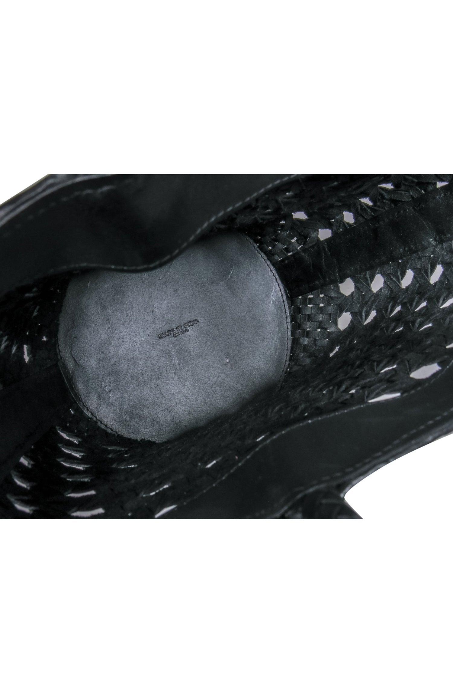Reformation - Stunning Black Leather Woven Basket-Style Bucket Bag