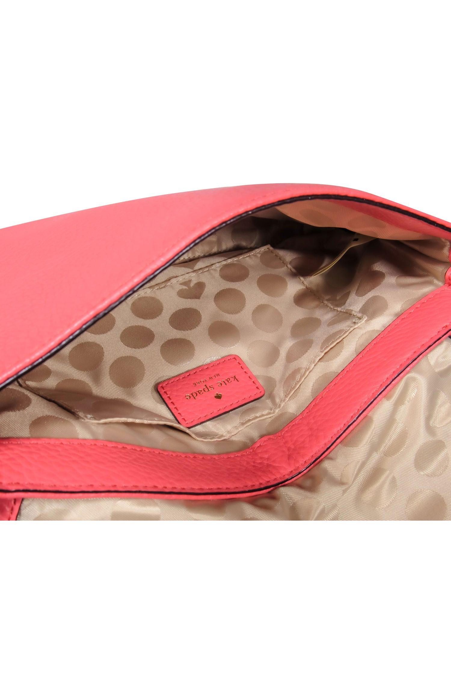 Kate Spade Pink Leather Fold - Over Crossbody Purse: A Fashion Must - Have