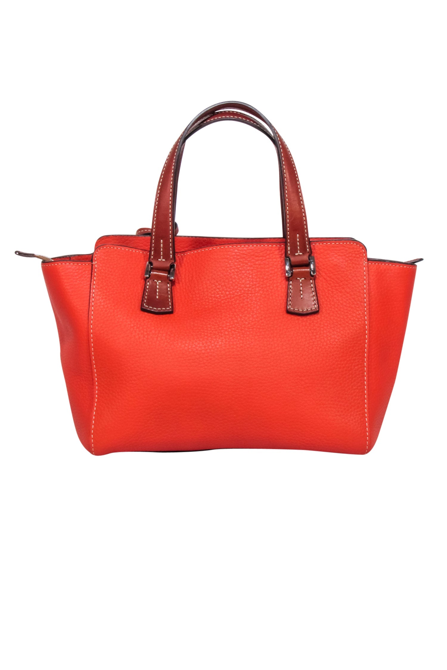 Dooney & Bourke - Stunning Orange Pebbled Leather Shoulder Bag