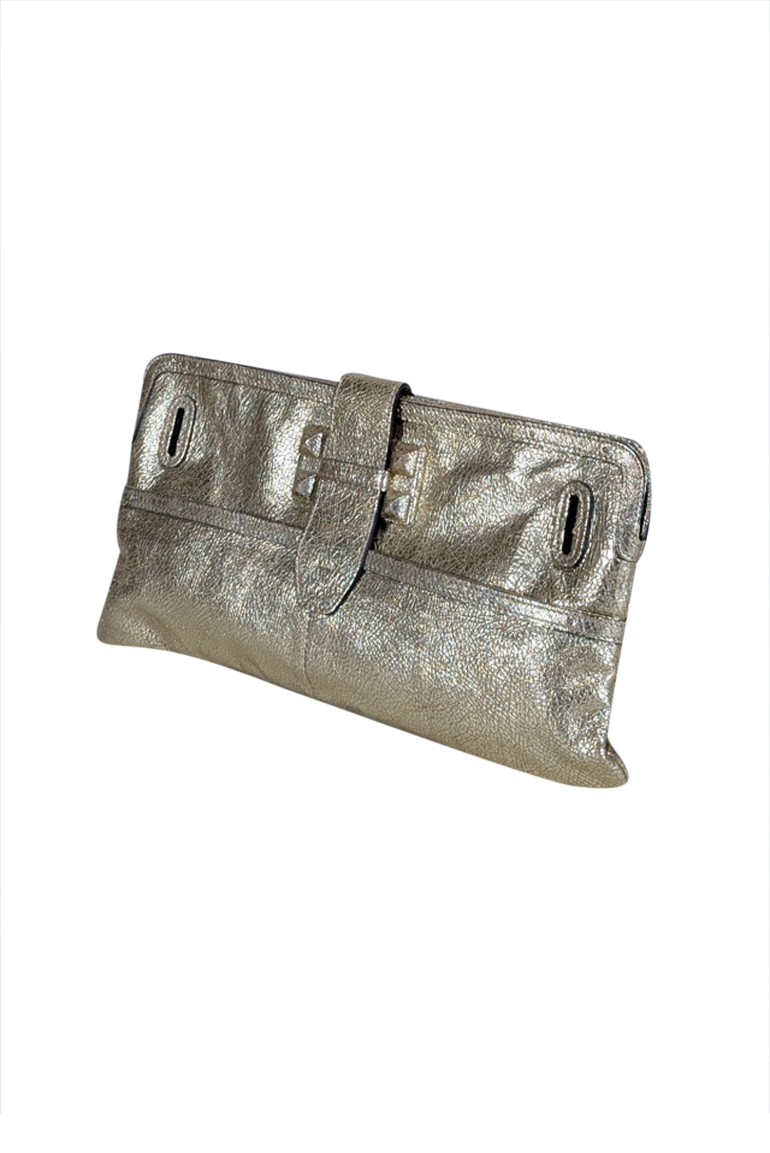 Chloe Gold Metallic Leather Long Clutch: A Glamorous Accessory
