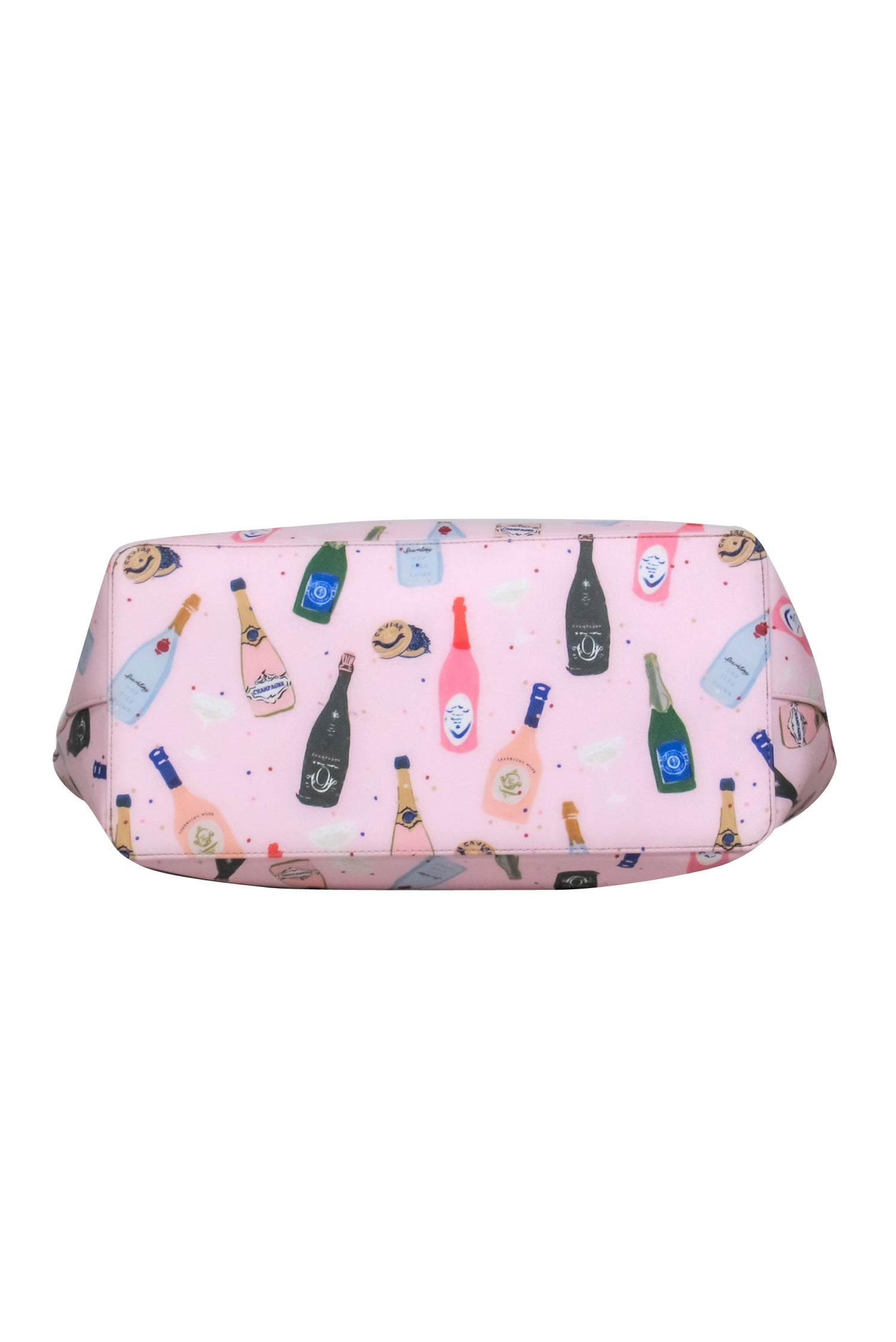 Kate Spade Pink Champagne Bottles Print Tote - A Party Essential!