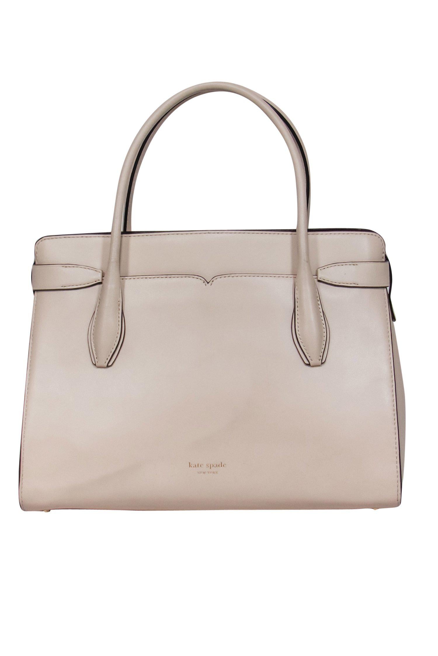 Kate Spade Cream Smooth Leather Convertible Satchel - Elevate Your Style!
