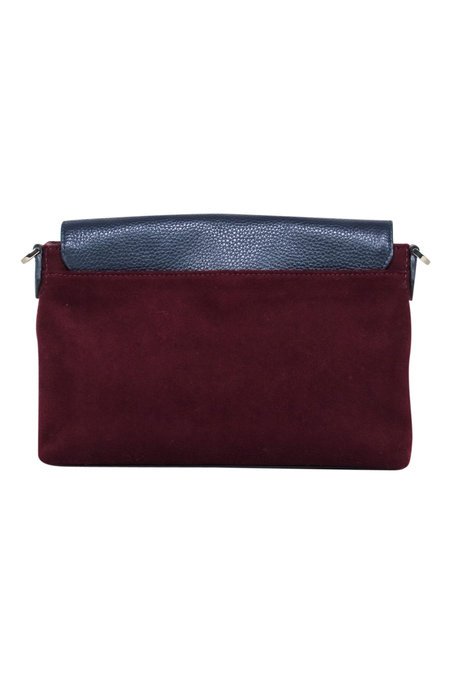 Kate Spade Navy Leather & Maroon Wool Striped Crossbody Bag - A Stylish Office Essential