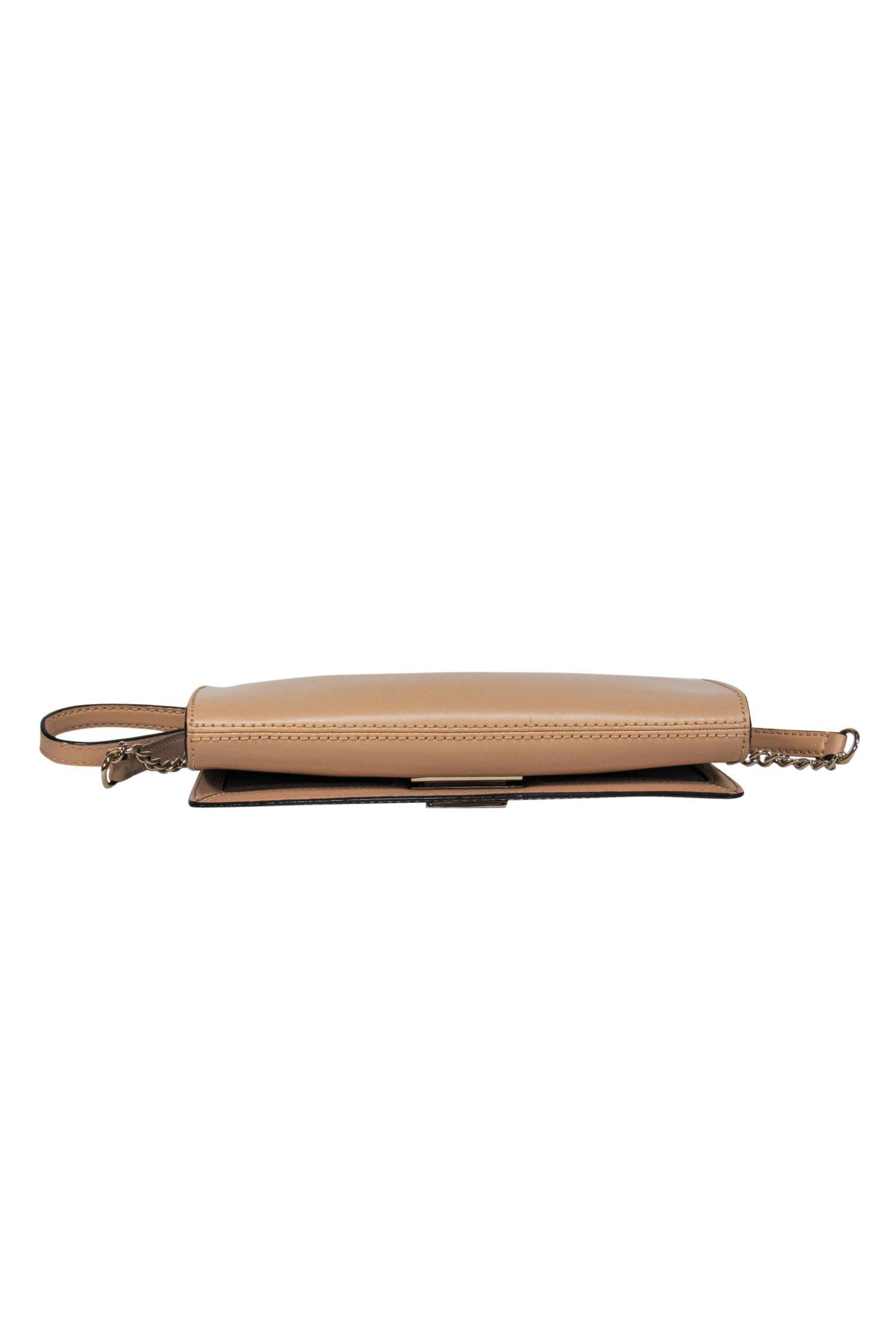 Kate Spade Nude Leather Crossbody: The Ultimate Gold-Hardware Accessory