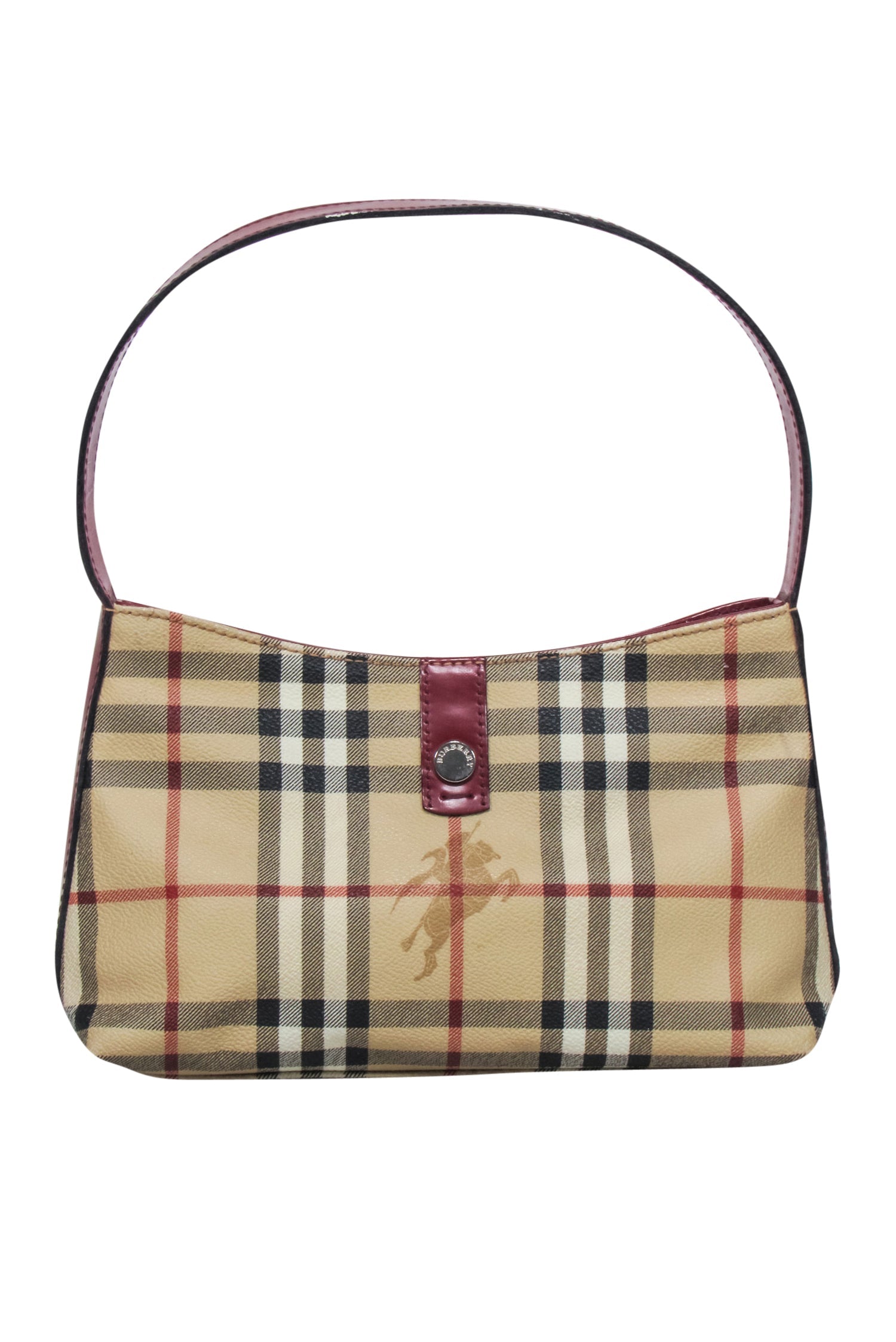 Burberry Beige Signature Plaid Haymarket Mini Bag - A Timeless Y2K Icon