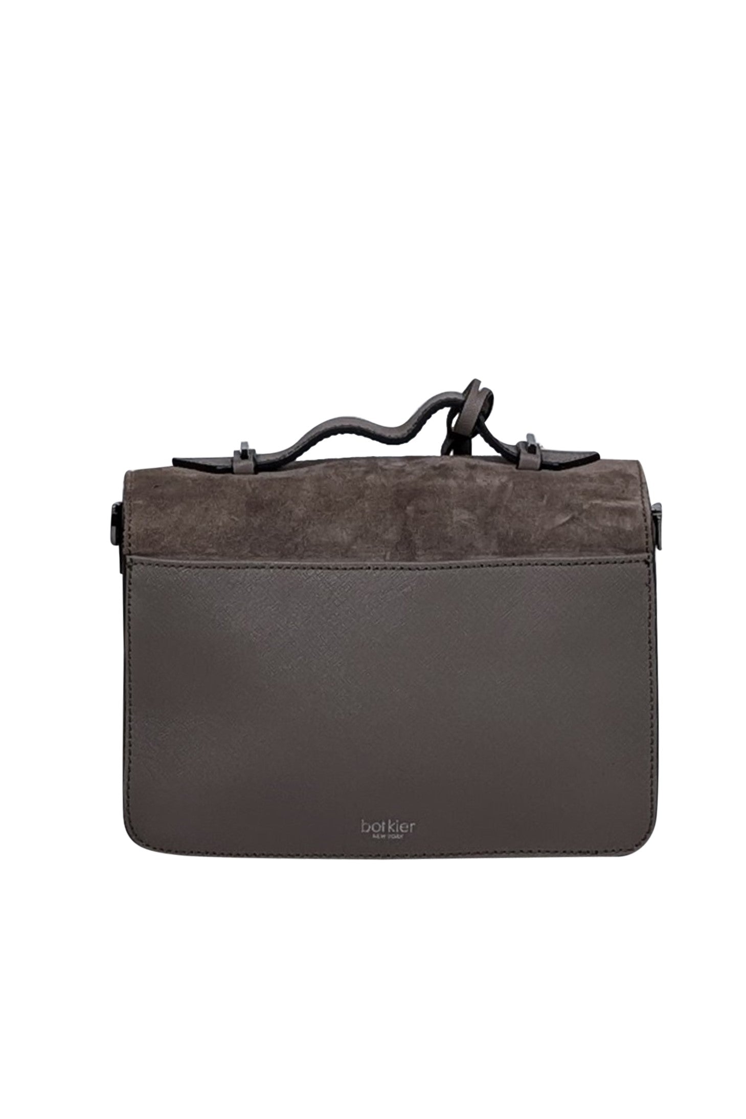 Botkier - Stylish Grey Saffiano Leather & Suede Crossbody Bag