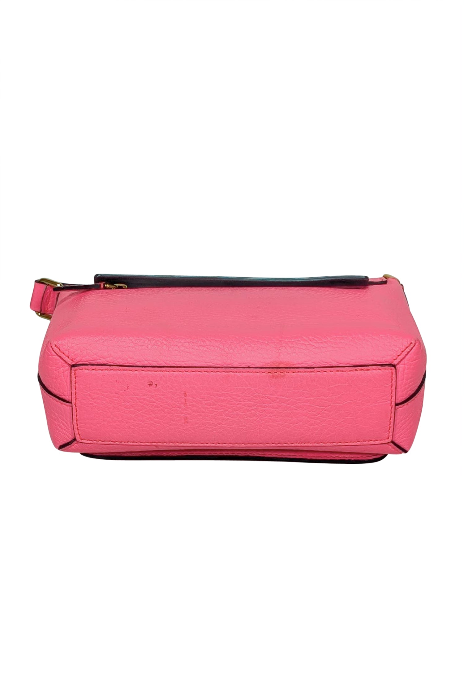 Burberry - Glamorous Hot Pink Pebbled Leather Front Flap Crossbody Bag