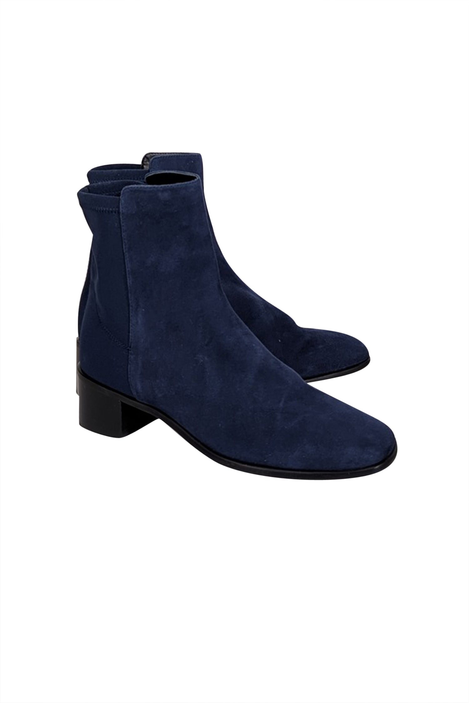 Stuart Weitzman Navy Suede Short Boots - Size 7.5 - Unleash Your Style!