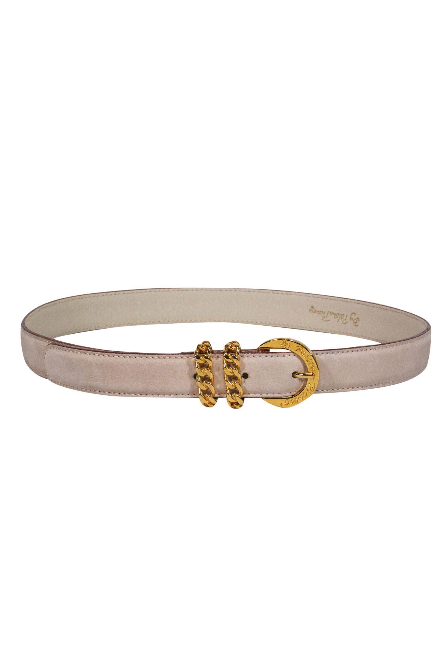 Paloma Picasso's Stunning White Leather Belt