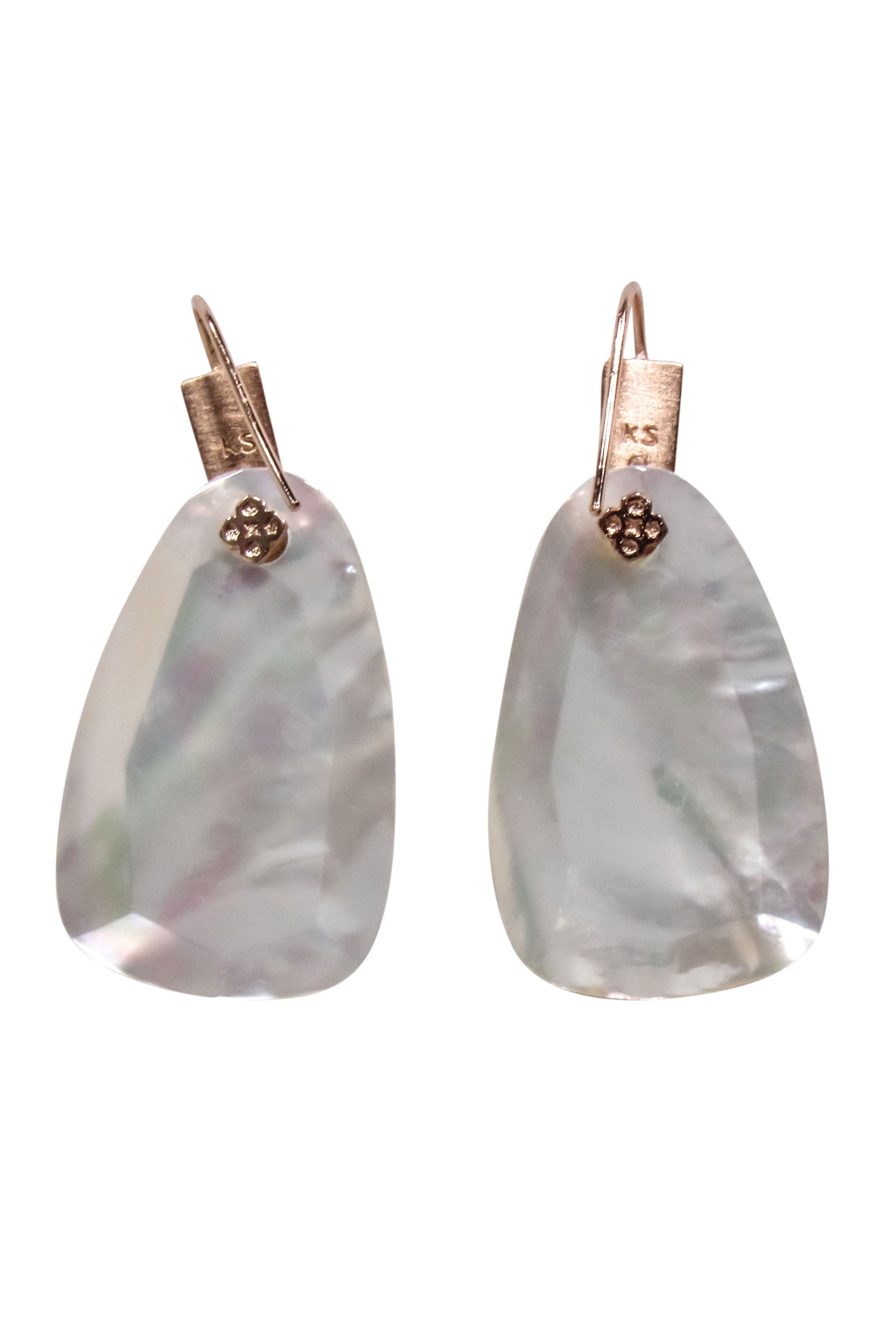 Kendra Scott's Stunning Bronze & Mother-of-Pearl Dangle Earrings