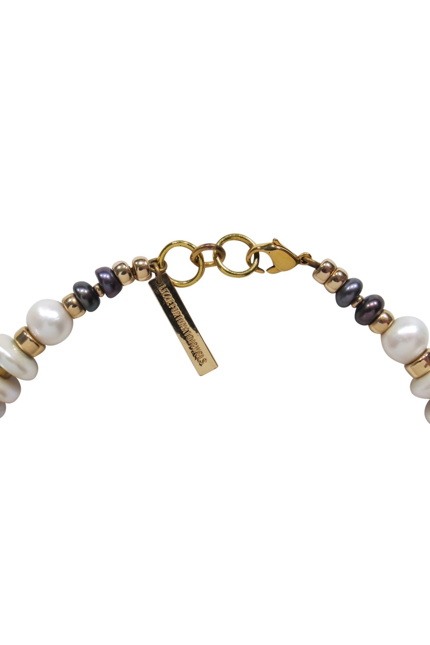 Lizzie Fortunato - Stunning Gold-Toned Chunky Pearl Necklace