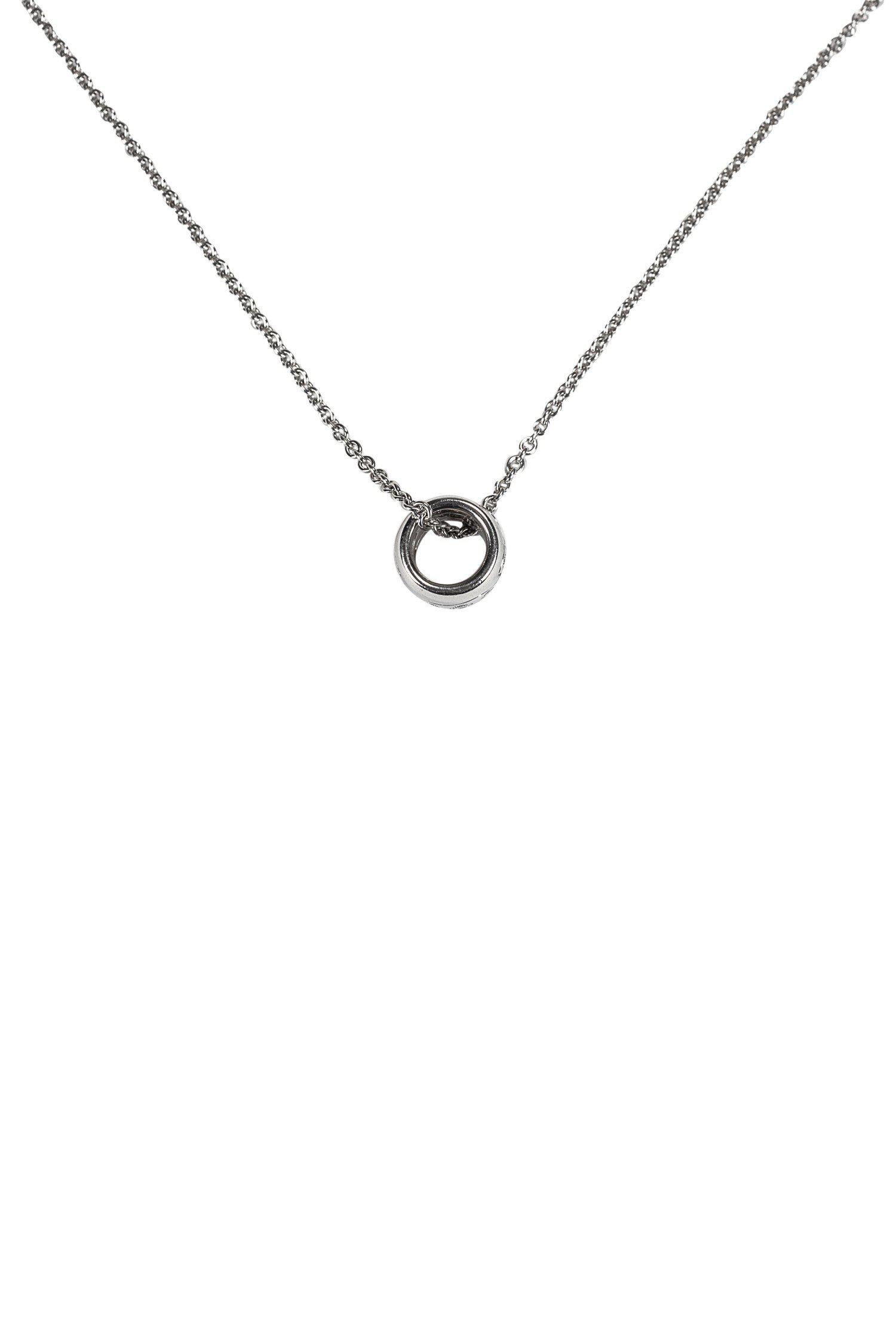 Georg Jensen - Exquisite 18K White Gold Diamond Bead Pendant Necklace