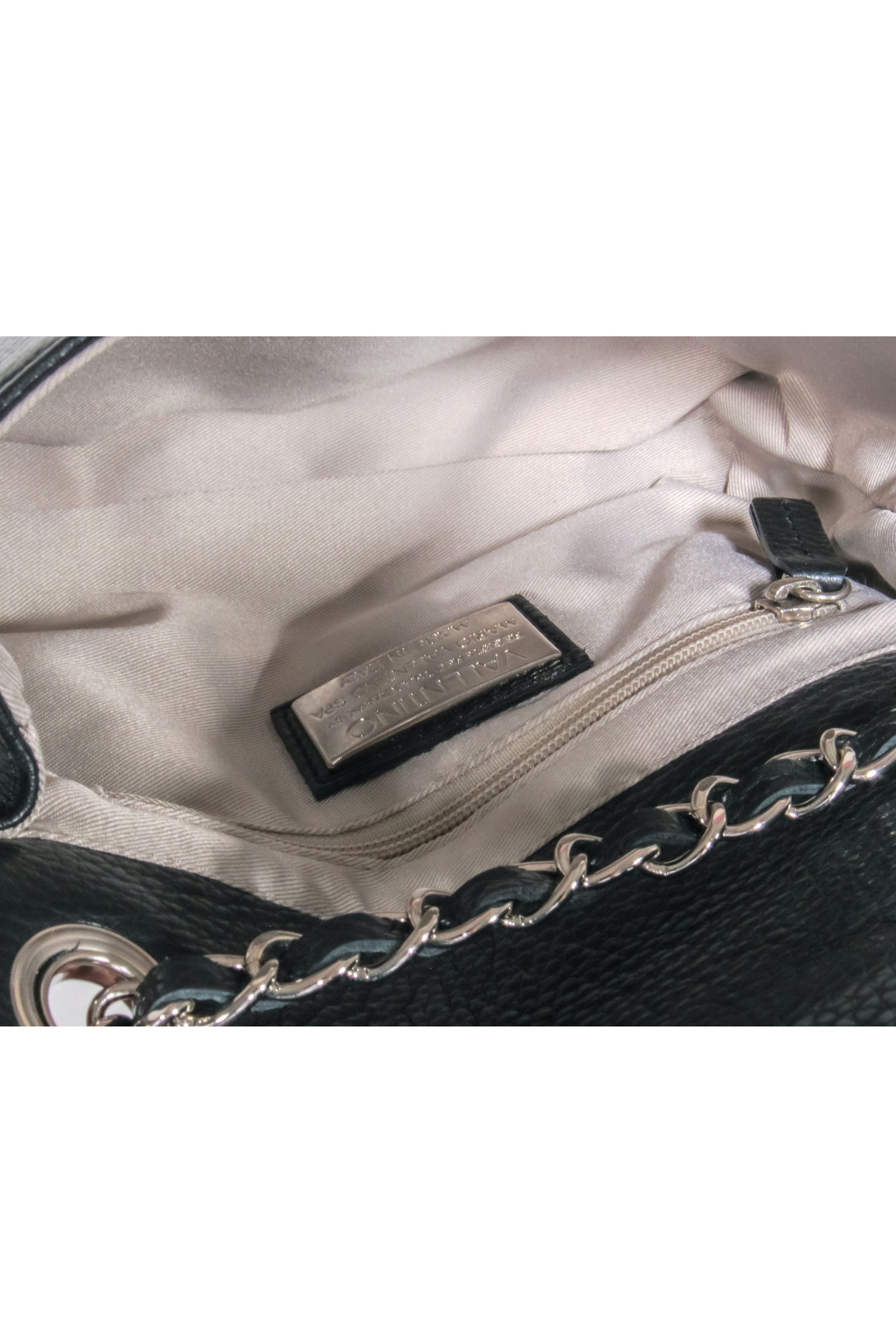 Valentino by Mario Valentino - Stunning Black Pebbed Leather Crossbody Bag