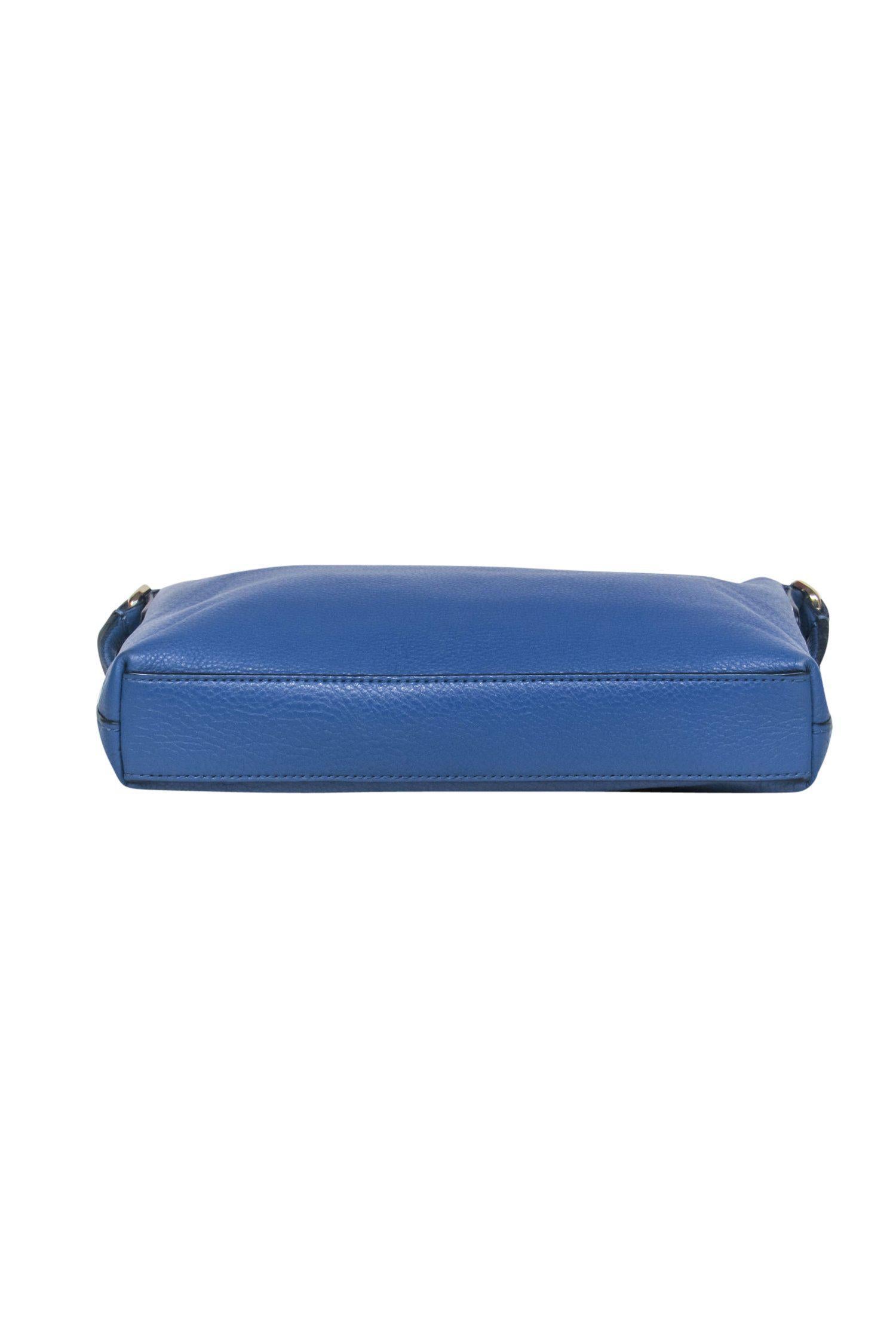 Kate Spade Smokey Blue Pebbled Leather Crossbody - A Fashion Must-Have!