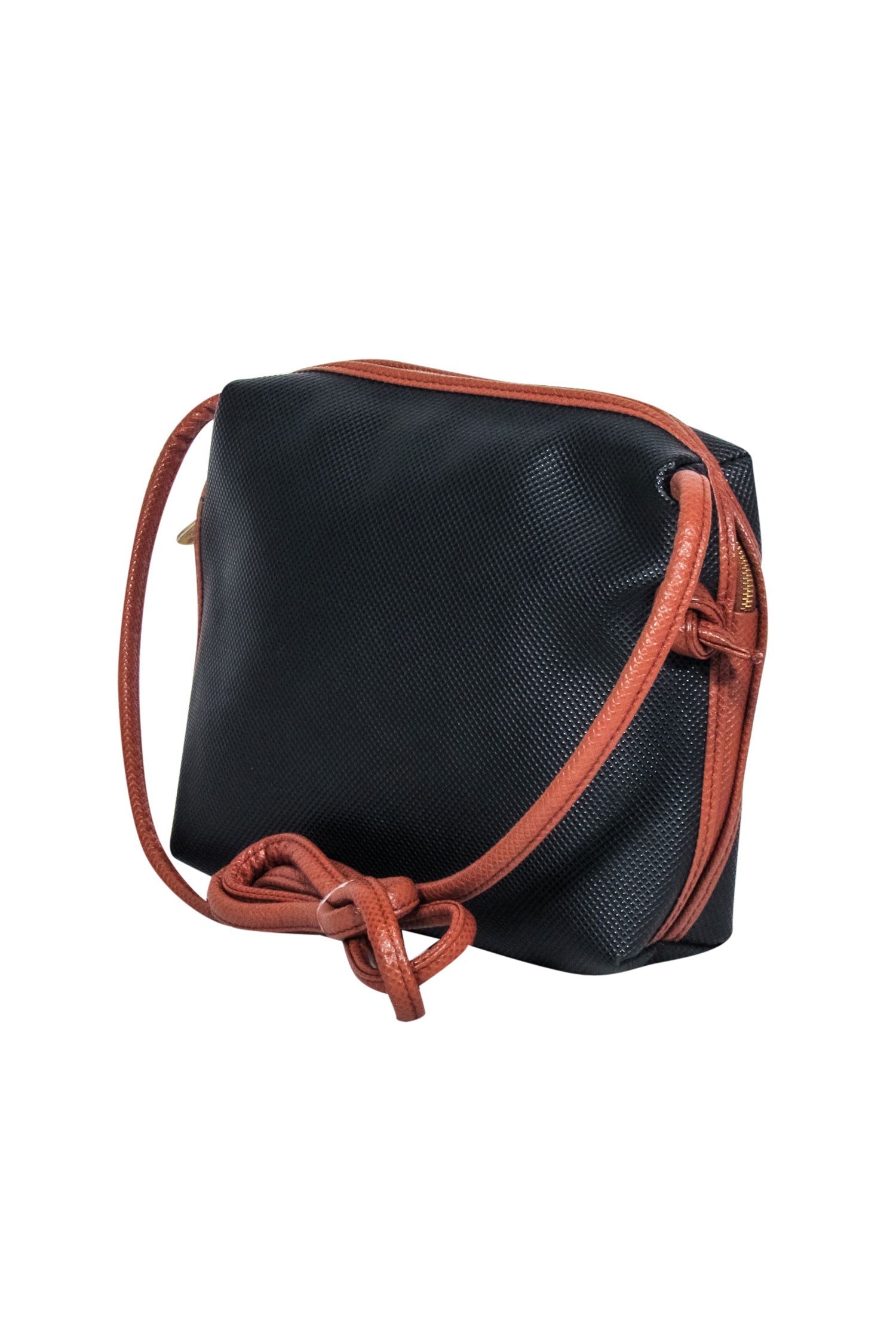 Bottega Veneta - Stunning Black Embossed Textured Crossbody Bag