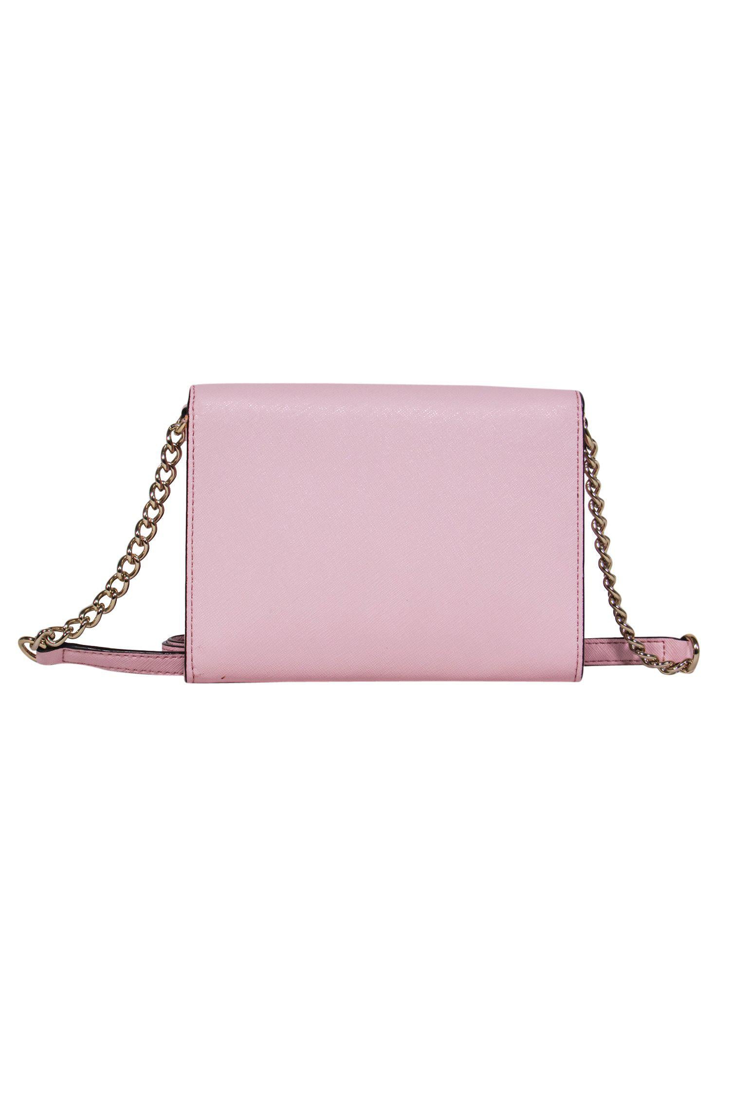 Kate Spade's Adorable Baby Pink Convertible Leather Envelope Clutch