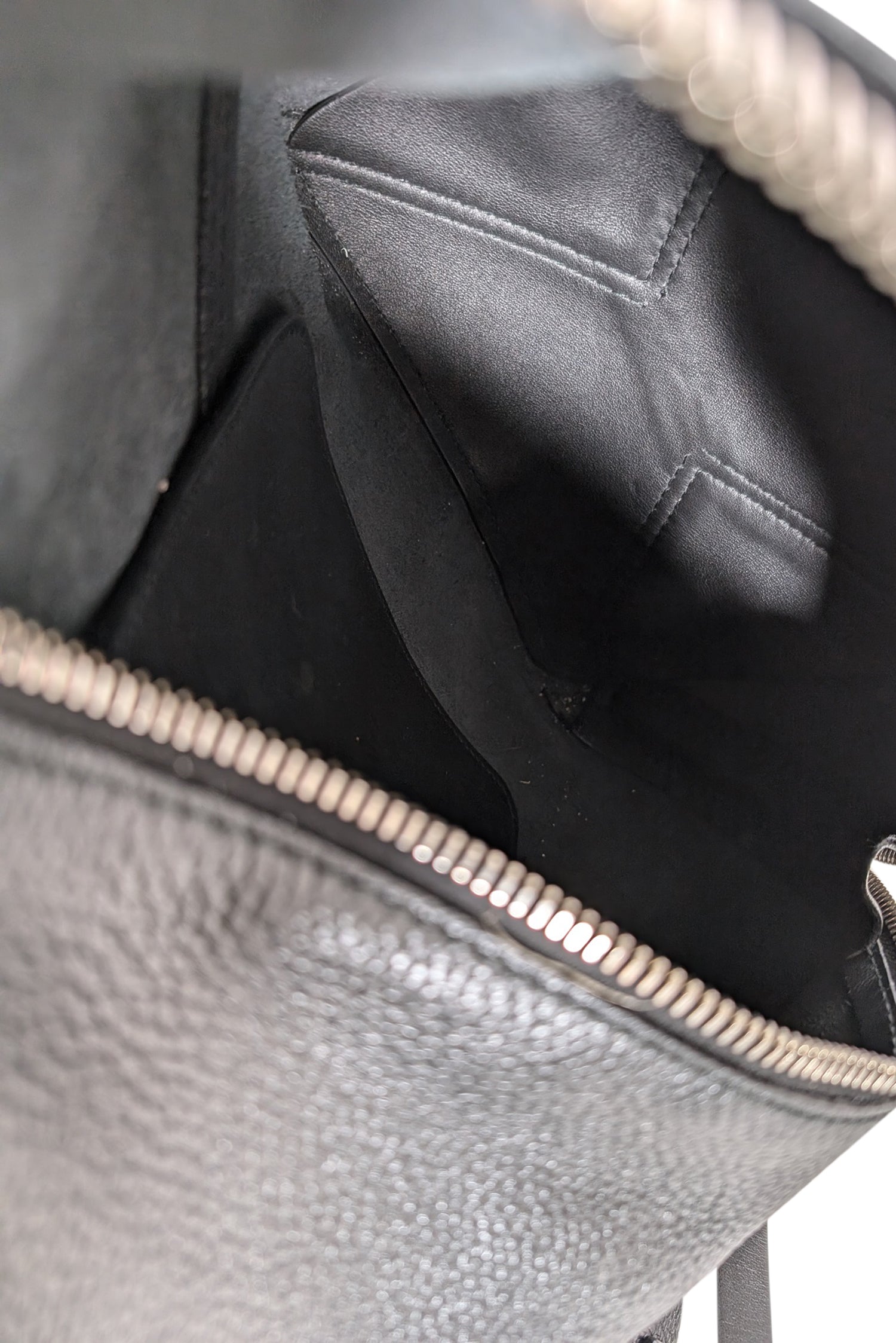Proenza Schouler - Edgy Black Pebbled Leather Crossbody Bag