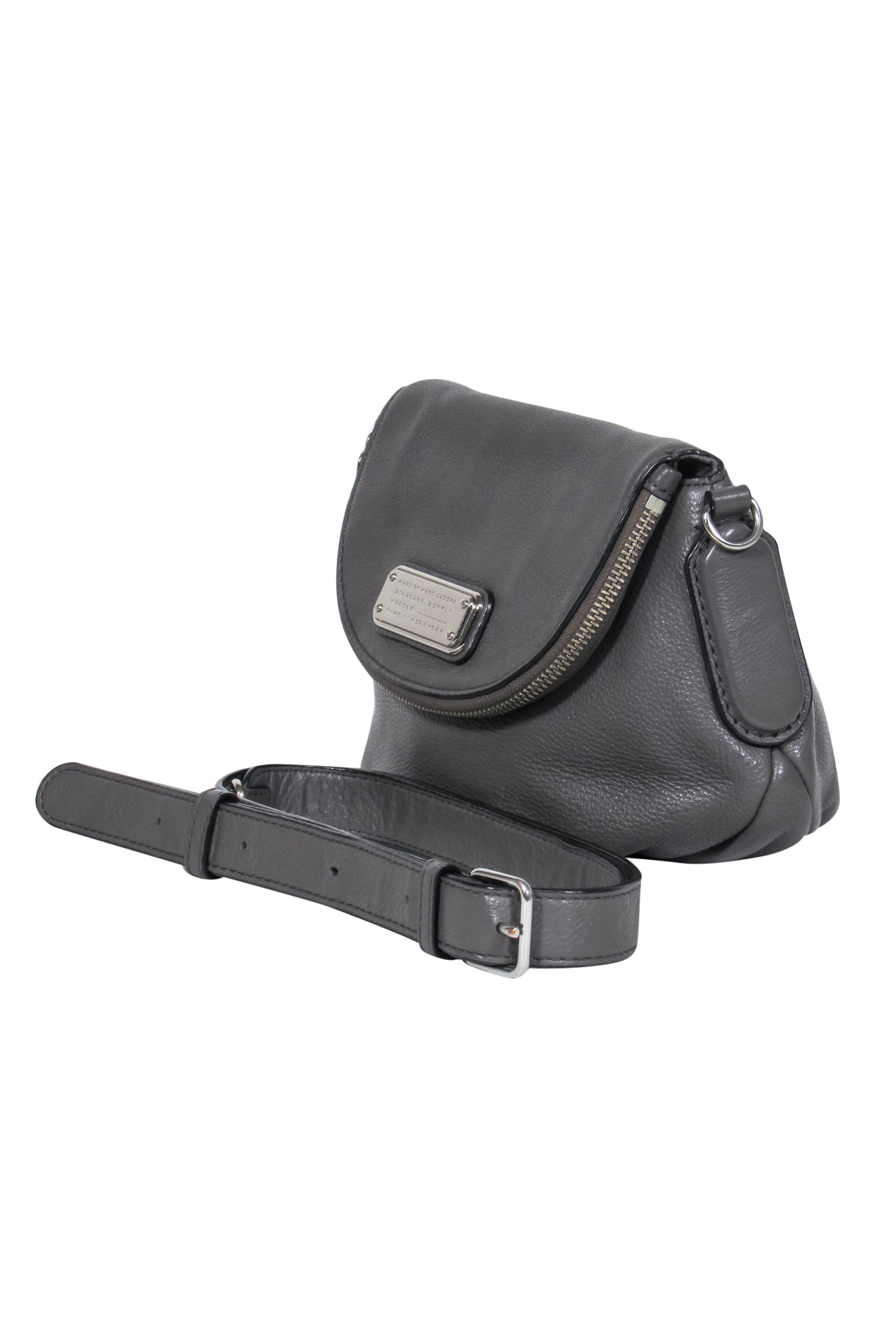 Marc by Marc Jacobs Gray Leather Flap Crossbody Bag - A Timeless Fashion Essential