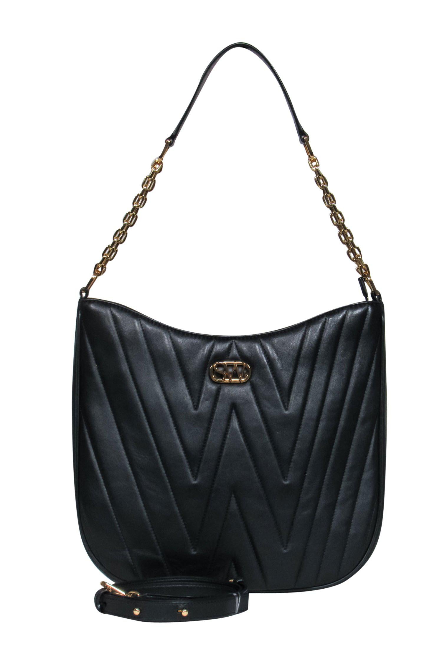 Stuart Weitzman - Gorgeous Black Quilted Leather Shoulder Bag