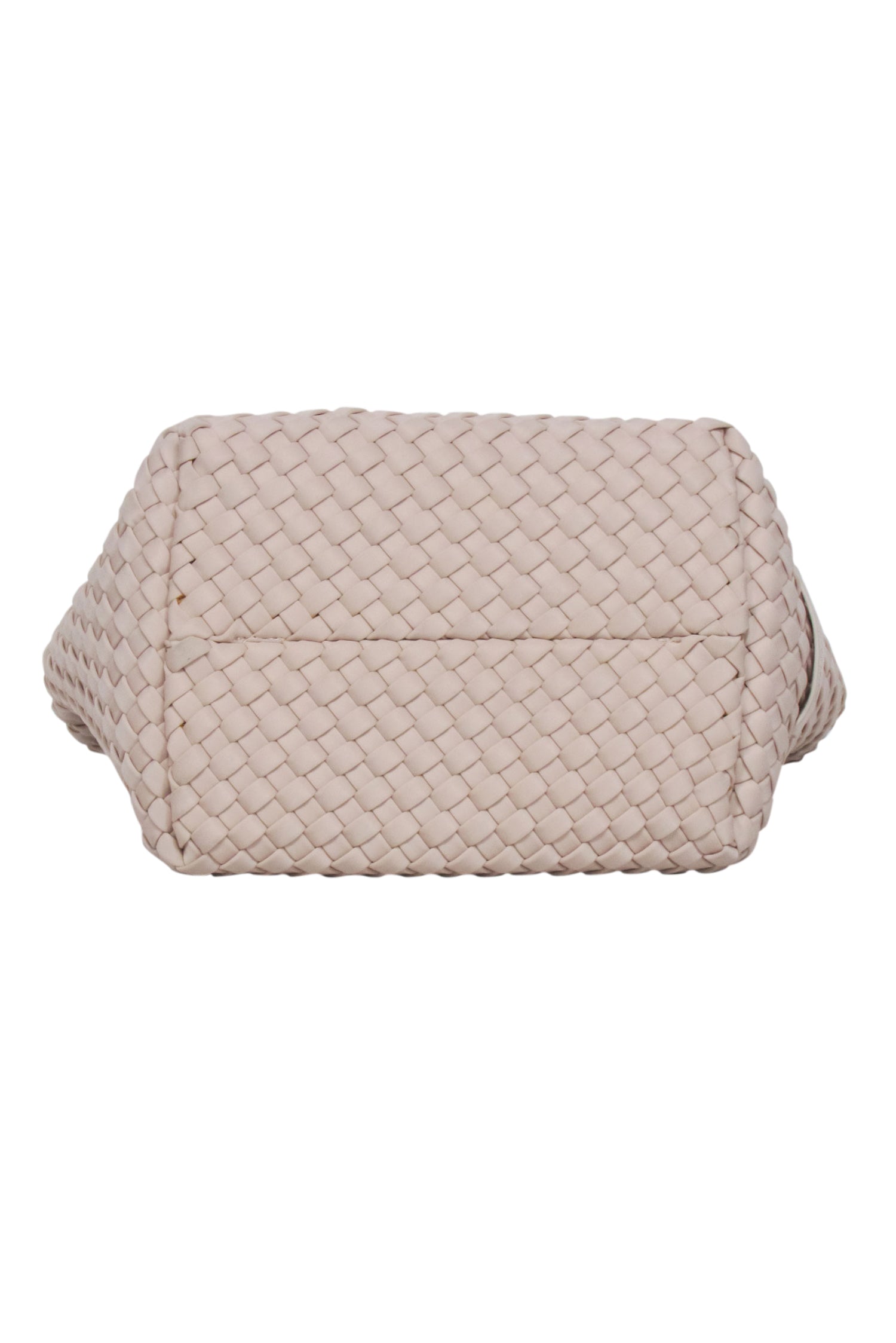 Naghedi Beige Tropical Woven Top - Handle Bag with Detachable Strap