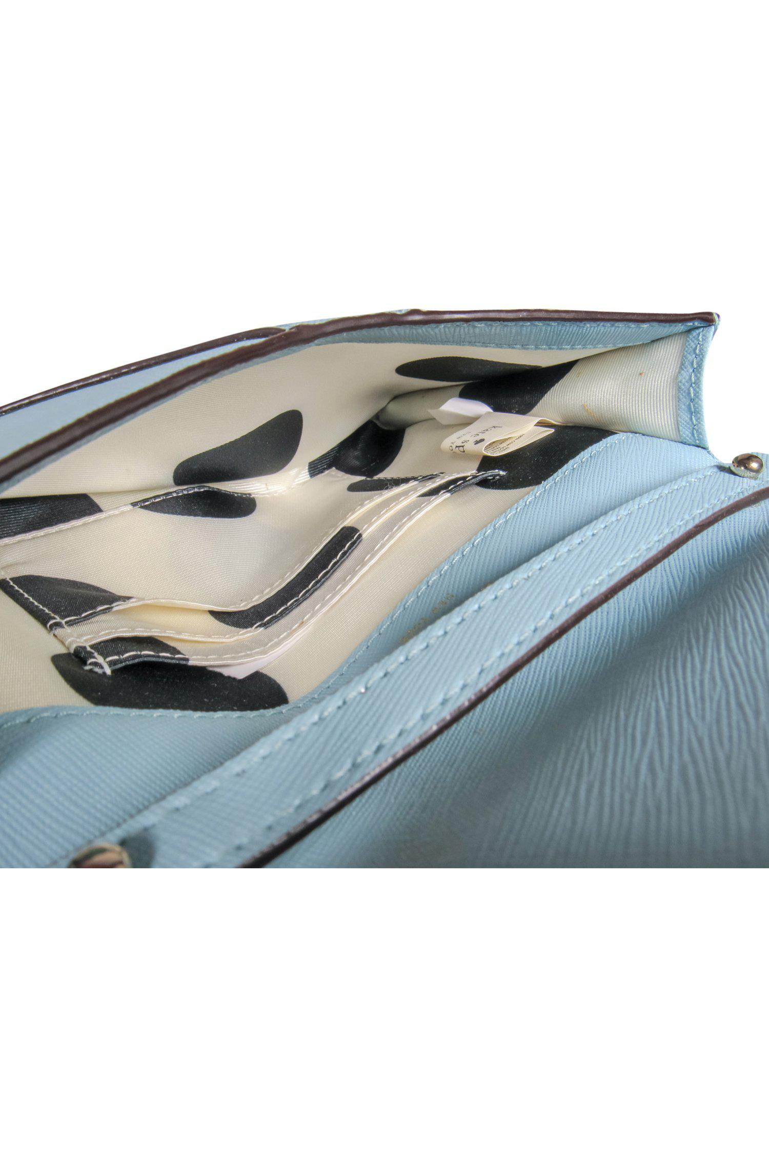 Kate Spade - Charming Small Light Blue Leather Crossbody