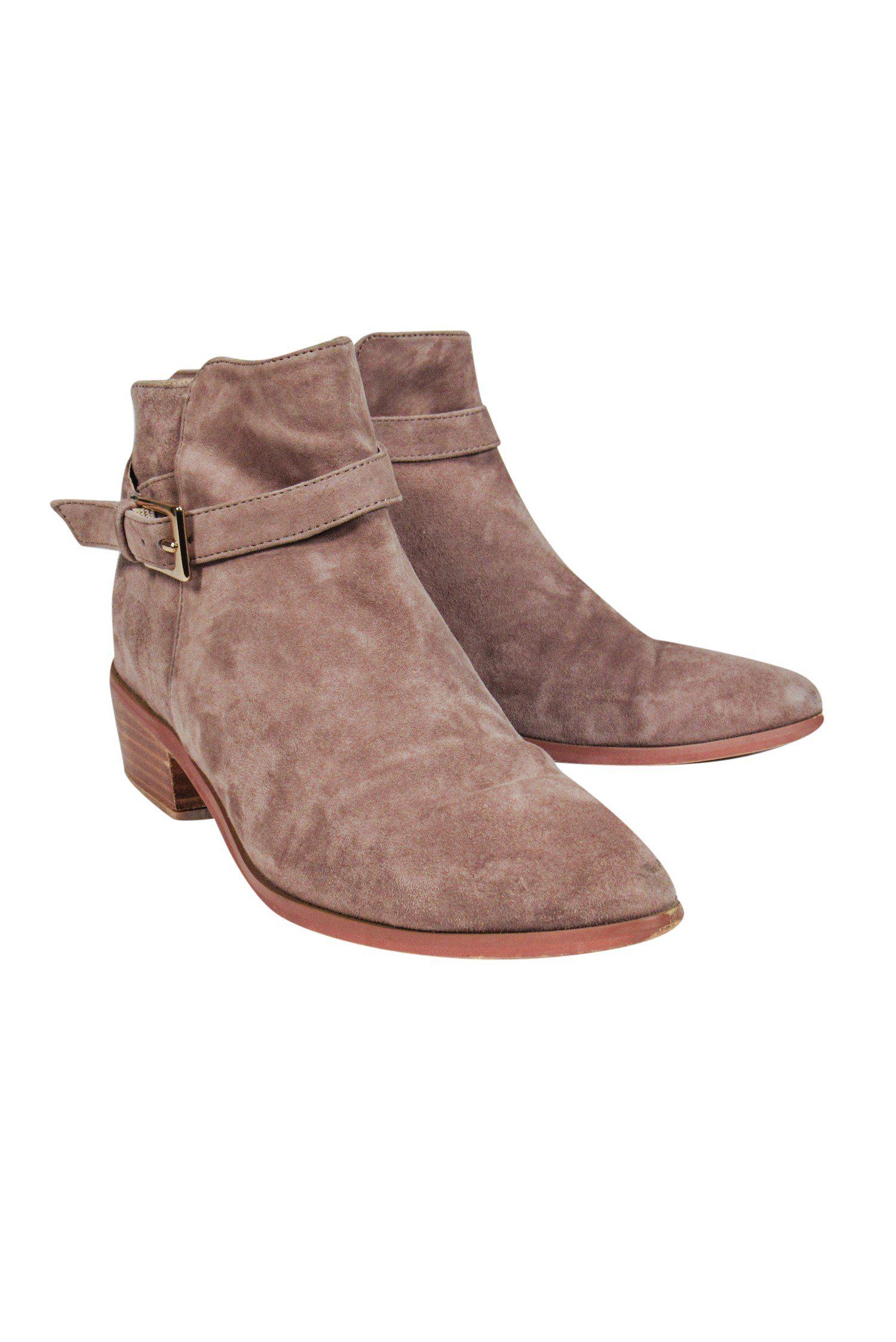 Barney's New York - Taupe Suede Ankle Booties in Size 6: A Must-Have for Style Enthusiasts