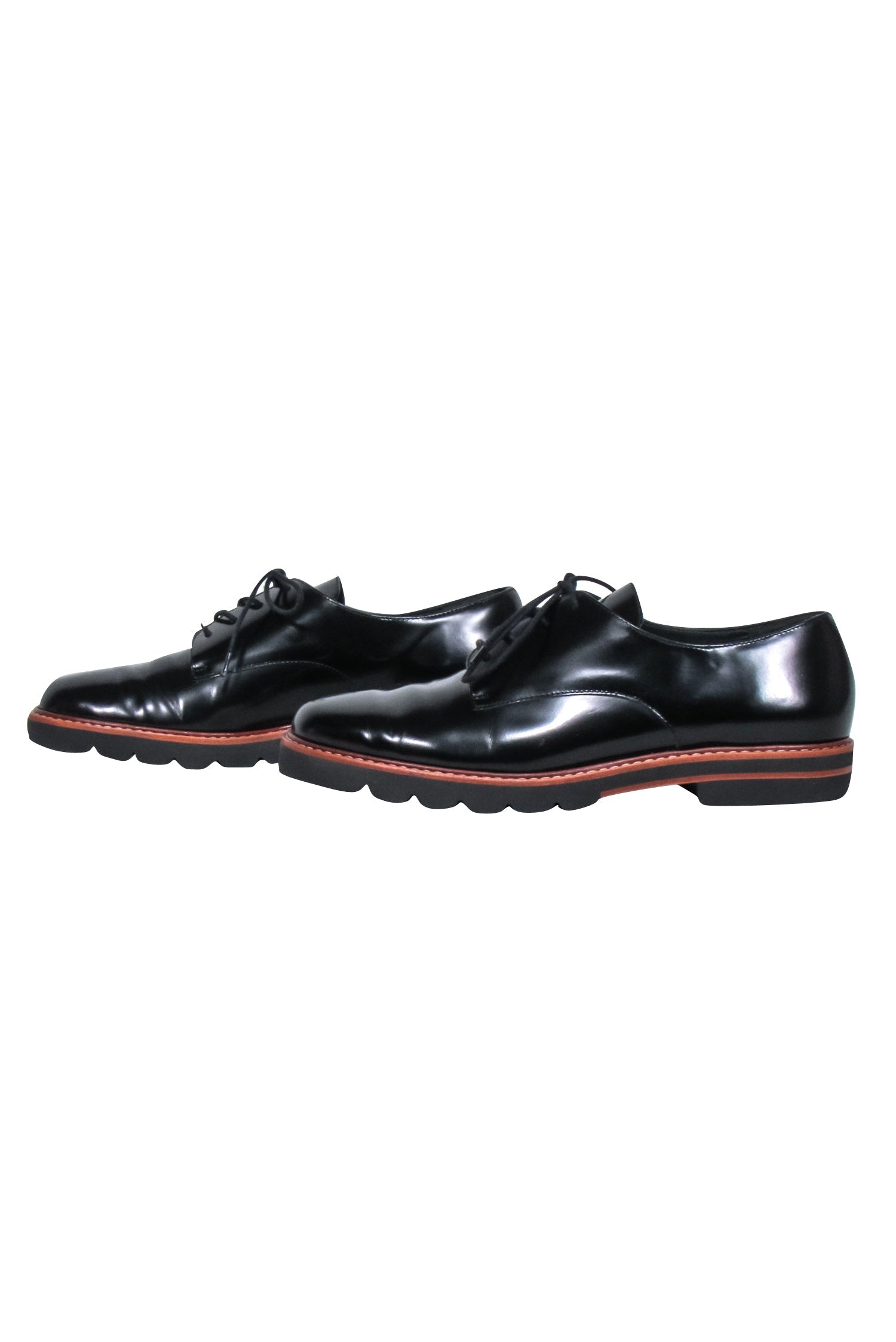 Stuart Weitzman - Stunning Black Lace Up Loafer in Size 8