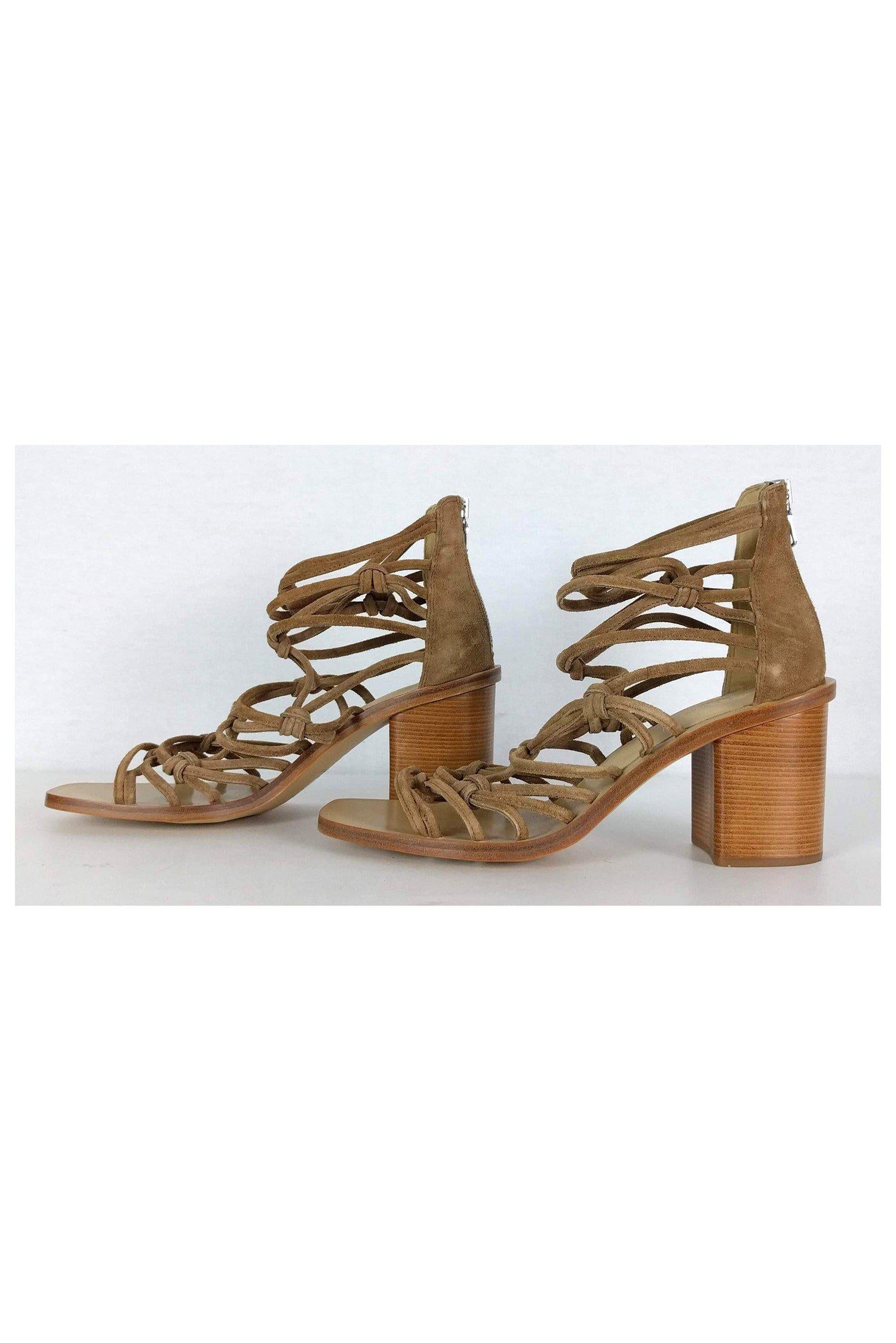 Rag & Bone Tan Camille Suede Sandals - Size 9.5 - Must-Have for Fashion Lovers!