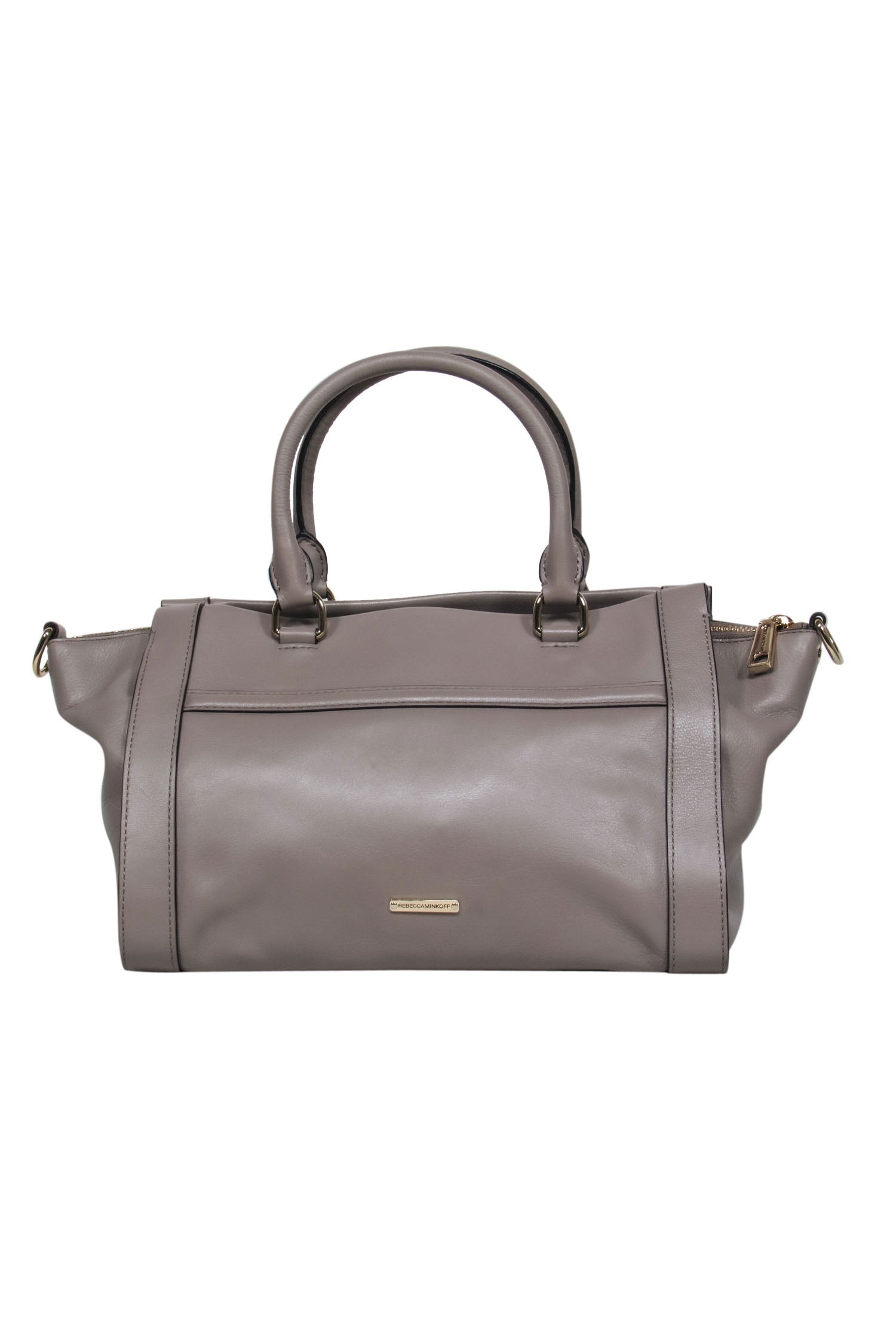 Rebecca Minkoff Taupe Leather Satchel: Stylish & Functional