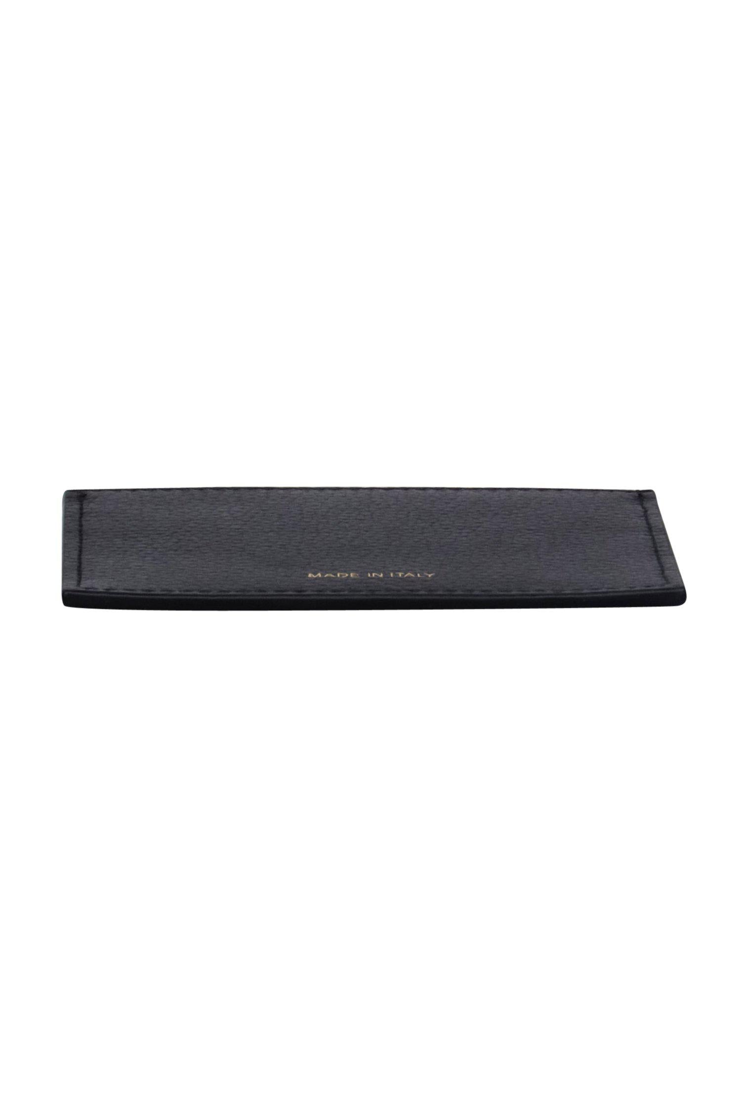 Lafayette 148 - Stylish Black Pebbled Leather Card Holder