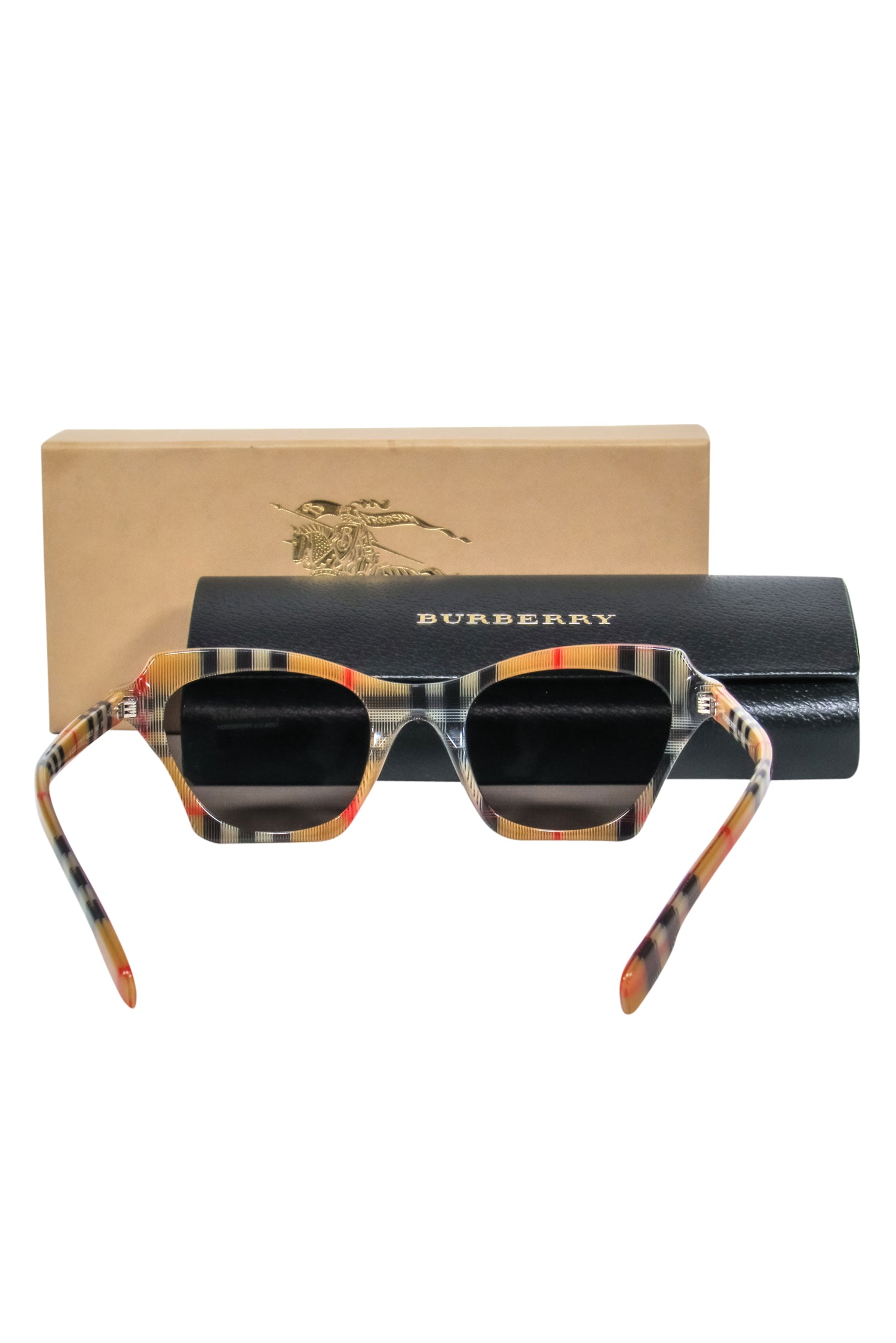Burberry Tan Tartan Square Sunglasses: A Fashion Statement