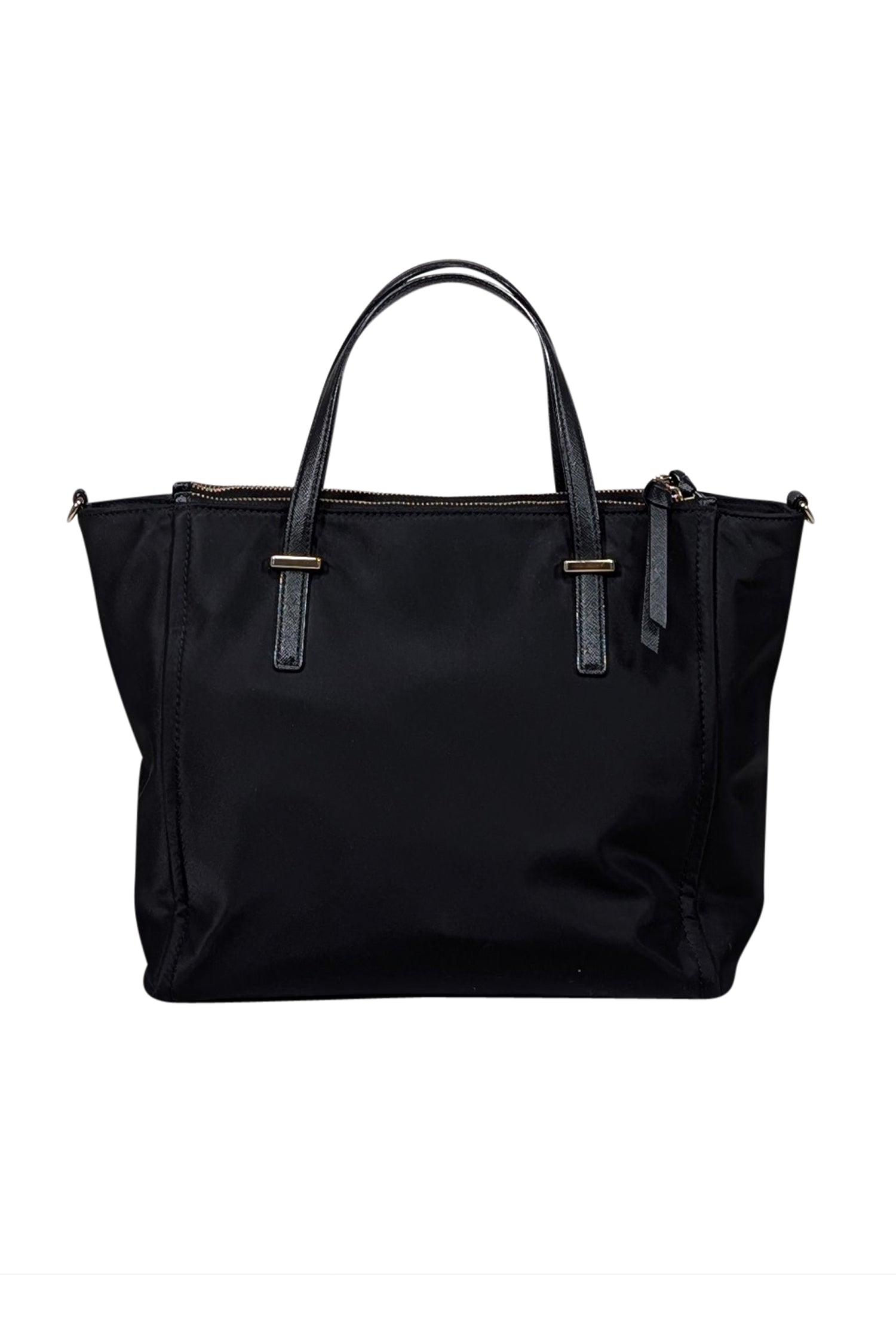 Kate Spade Black Nylon Double - Zipper Medium Satchel: The Ultimate On - the - Go Accessory