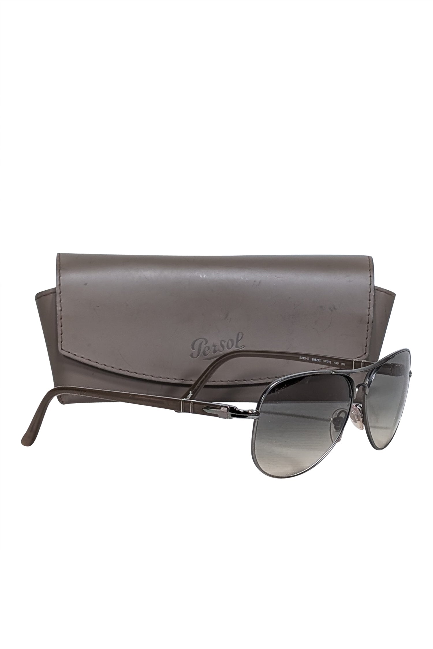 Persol Grey Gunmetal Aviator Sunglasses: Style Meets Protection