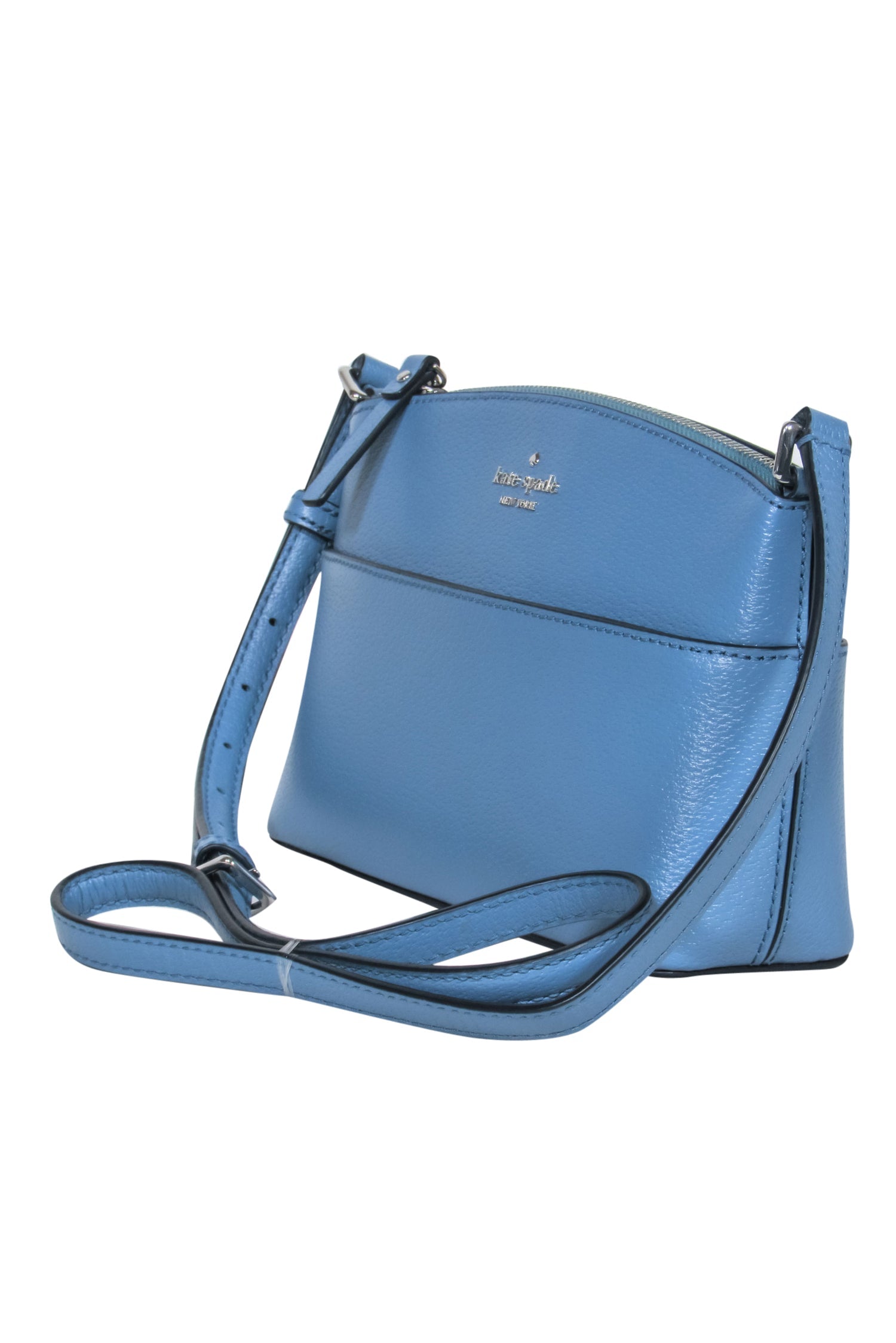 Kate Spade Baby Blue Textured Leather Crossbody - A Fashion Must-Have!