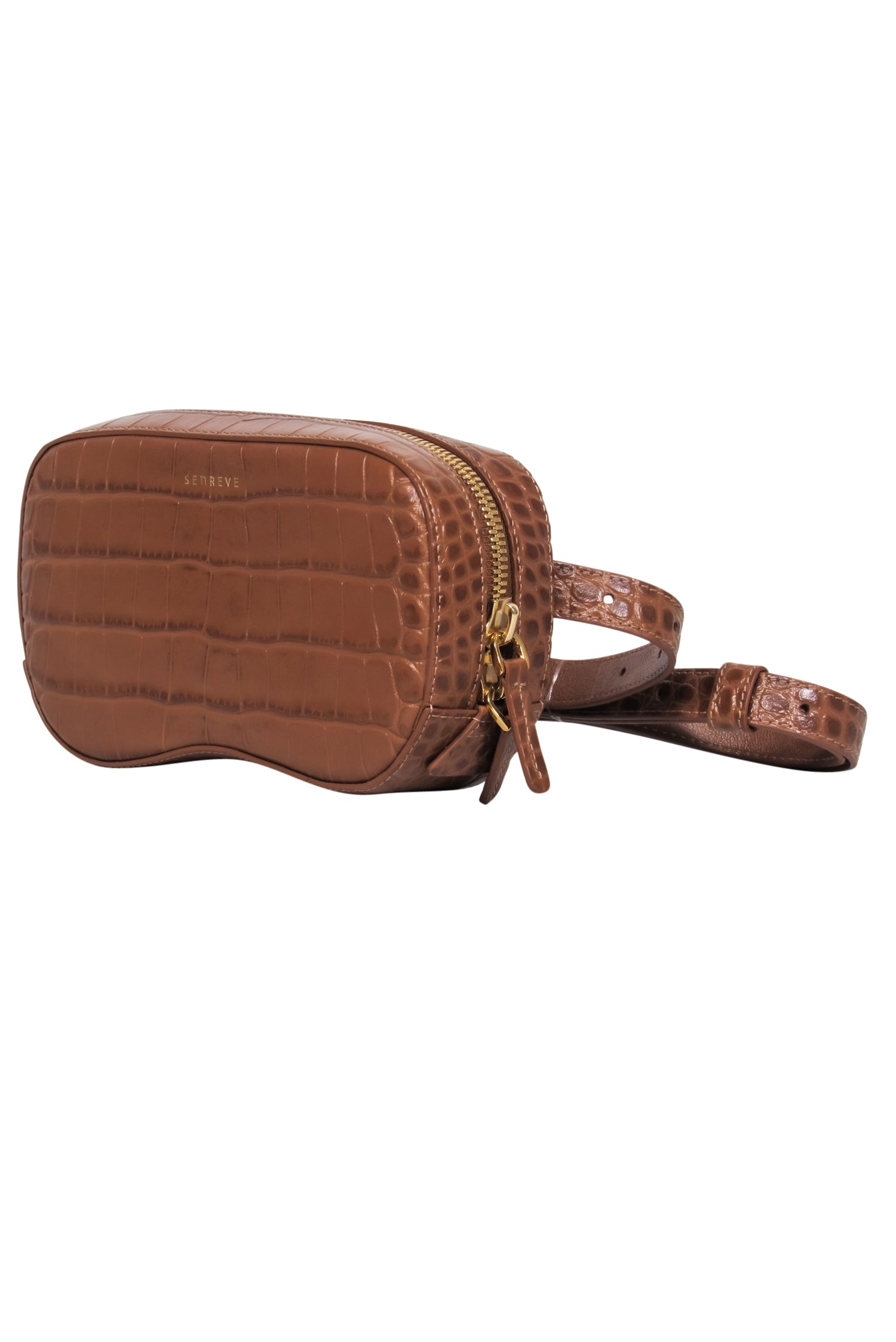Senreve Brown Reptile Coda Belt Bag - A Stylish and Functional Accessory