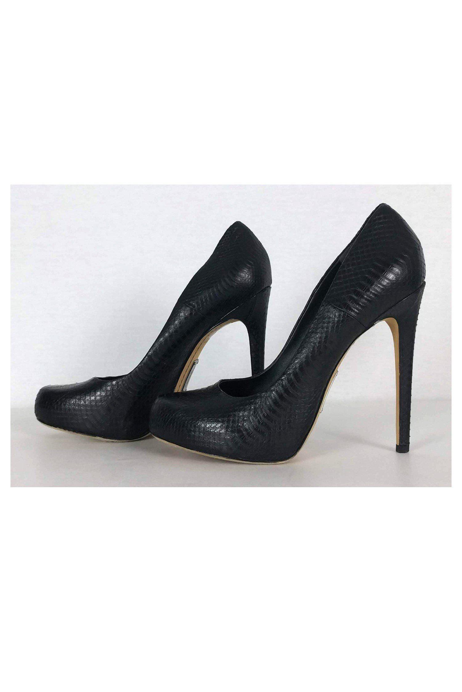 Alejandro Ingelmo's Stunning Black Embossed Pumps - Size 10