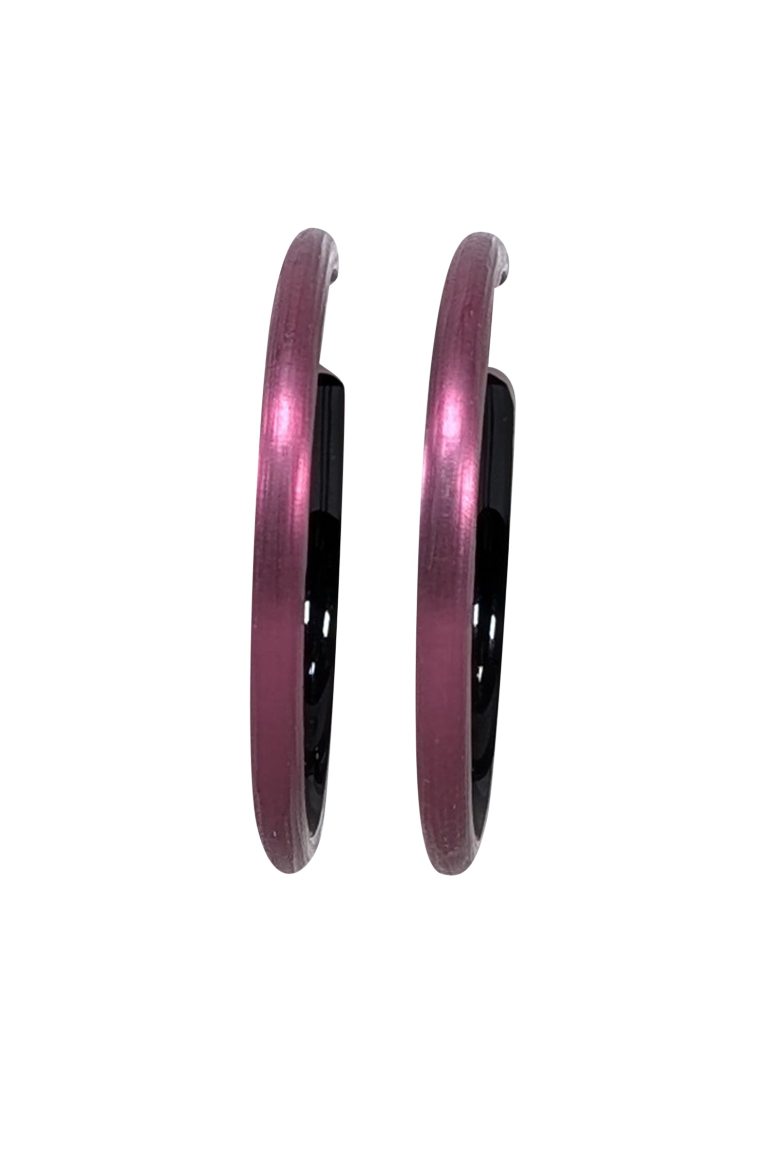 Alexis Bittar's Stunning Purple Lucite Hoop Earrings