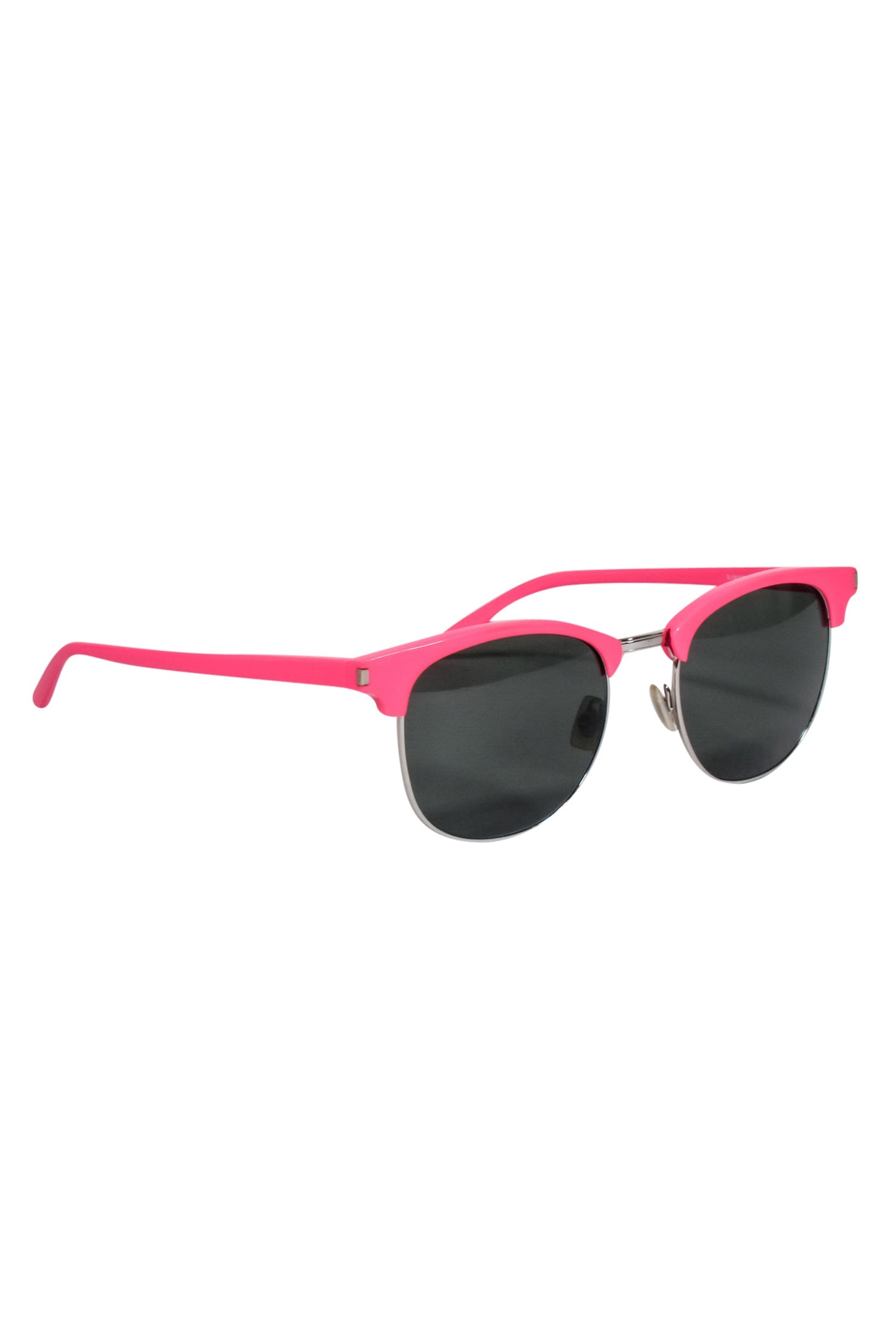 Saint Laurent - Fiery Hot Pink Acrylic Sunglasses